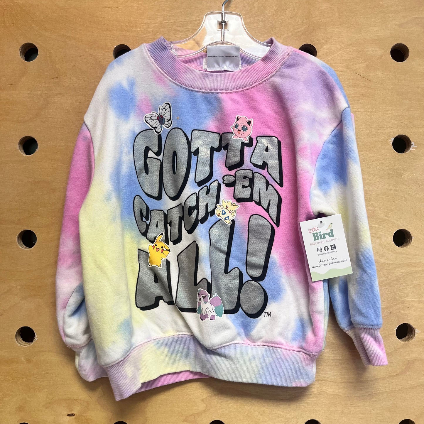 Pink Tie Dye 'Catch Em All' Pullover
