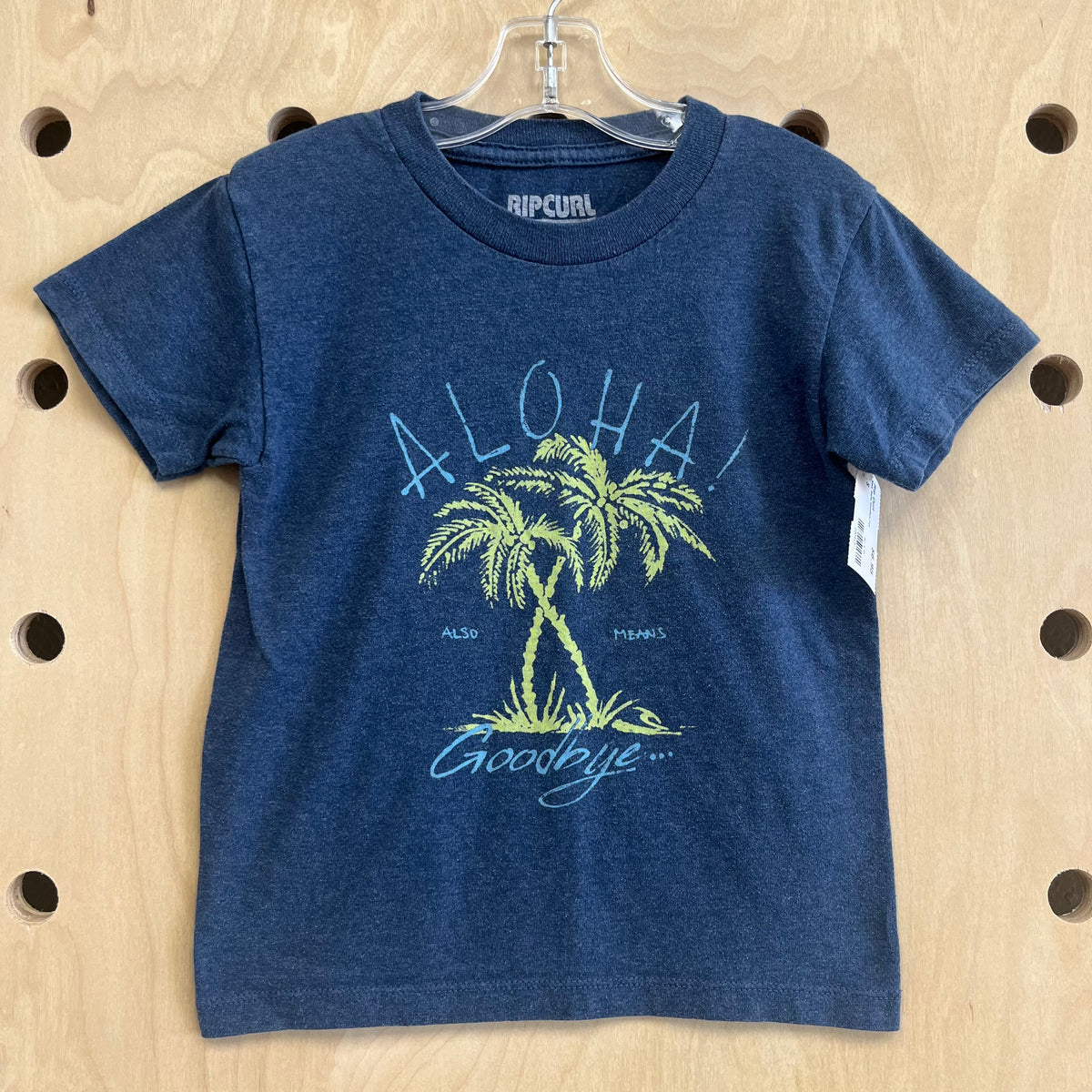 Navy Aloha Goodbye Tee