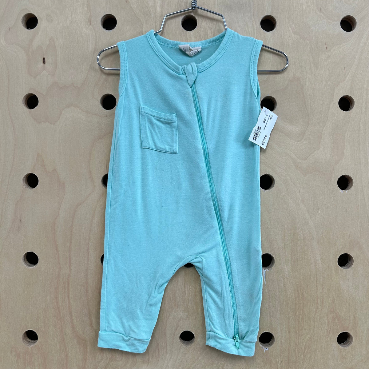 Light Blue Sleeveless Zippy