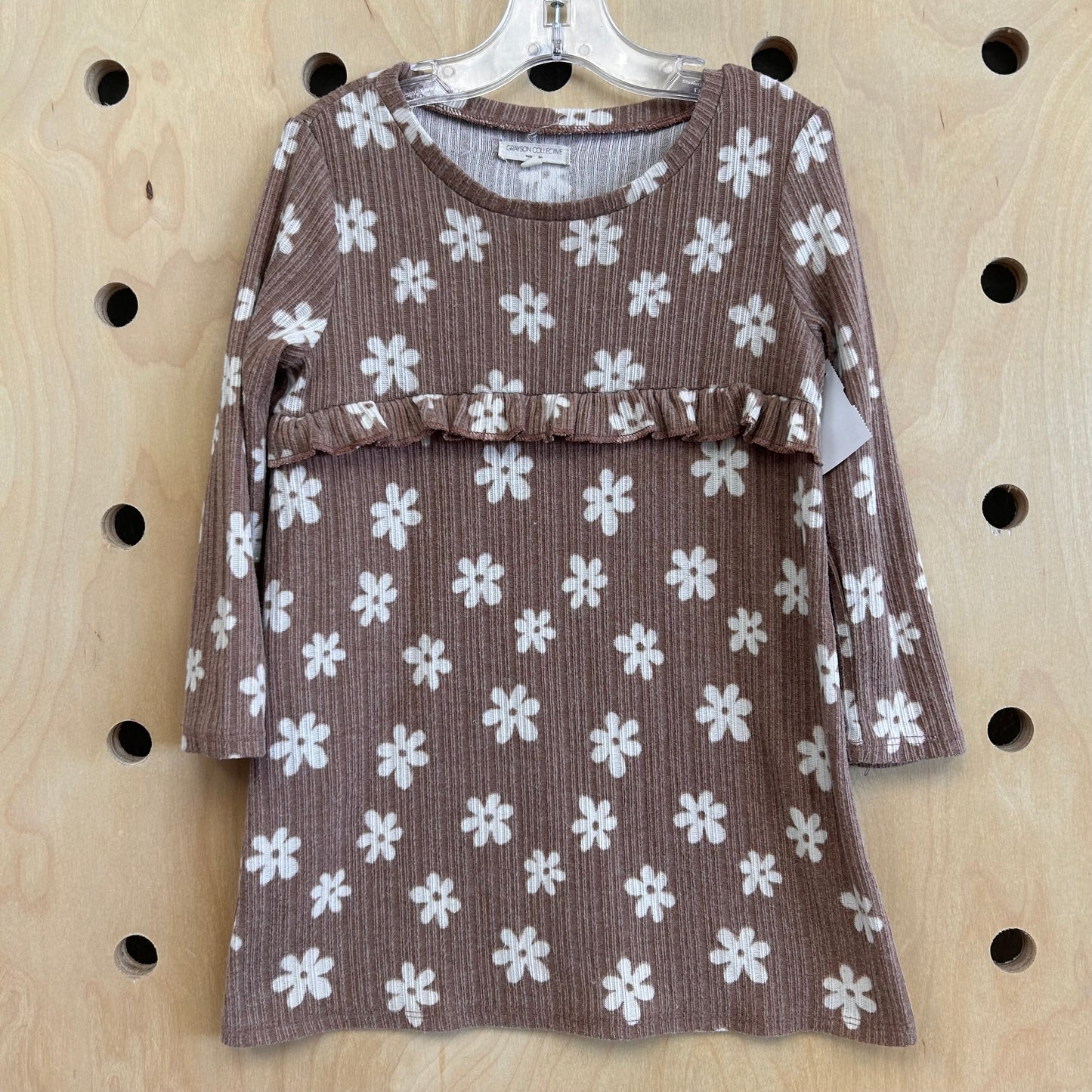 Brown Floral Dress