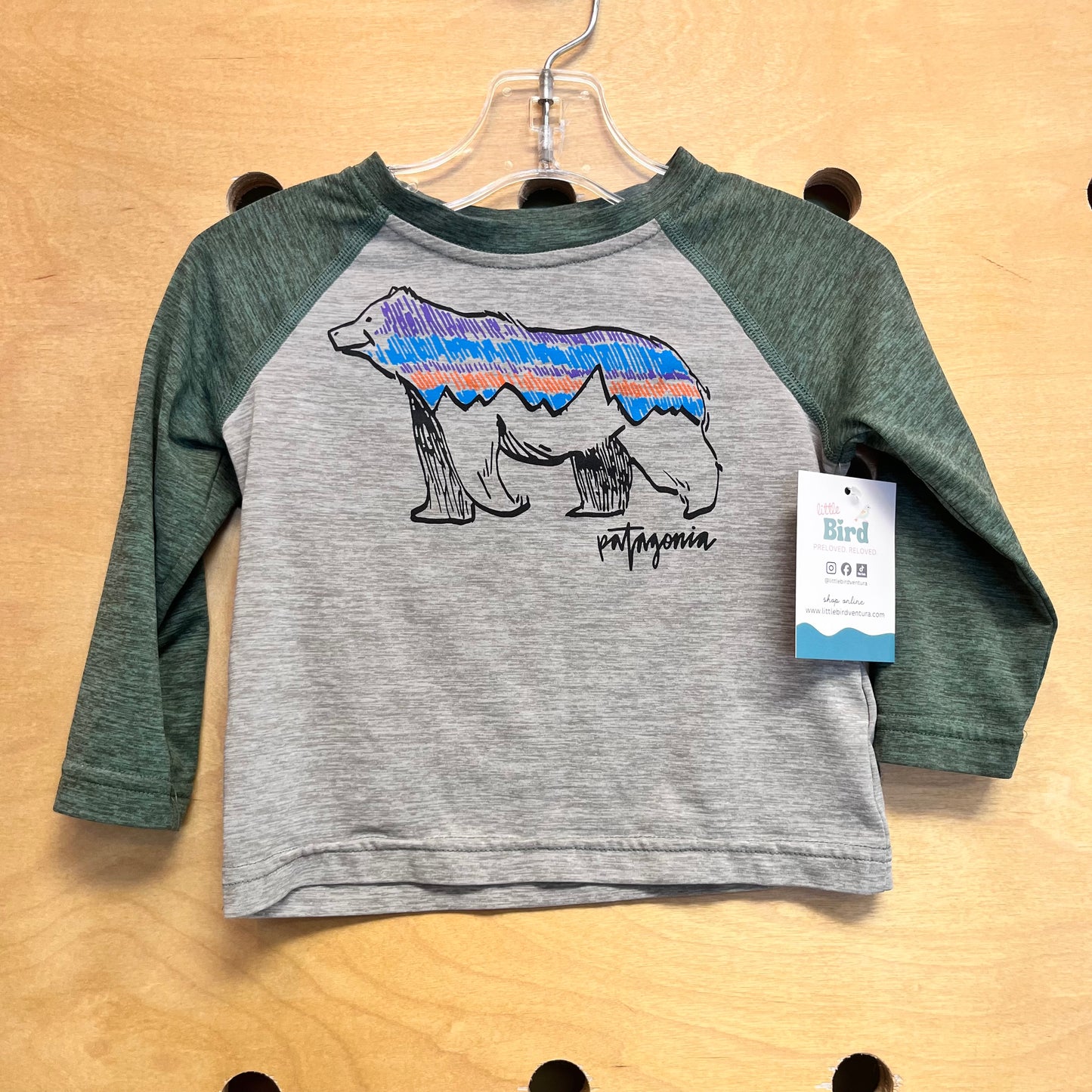 Grey/Green Bear LS