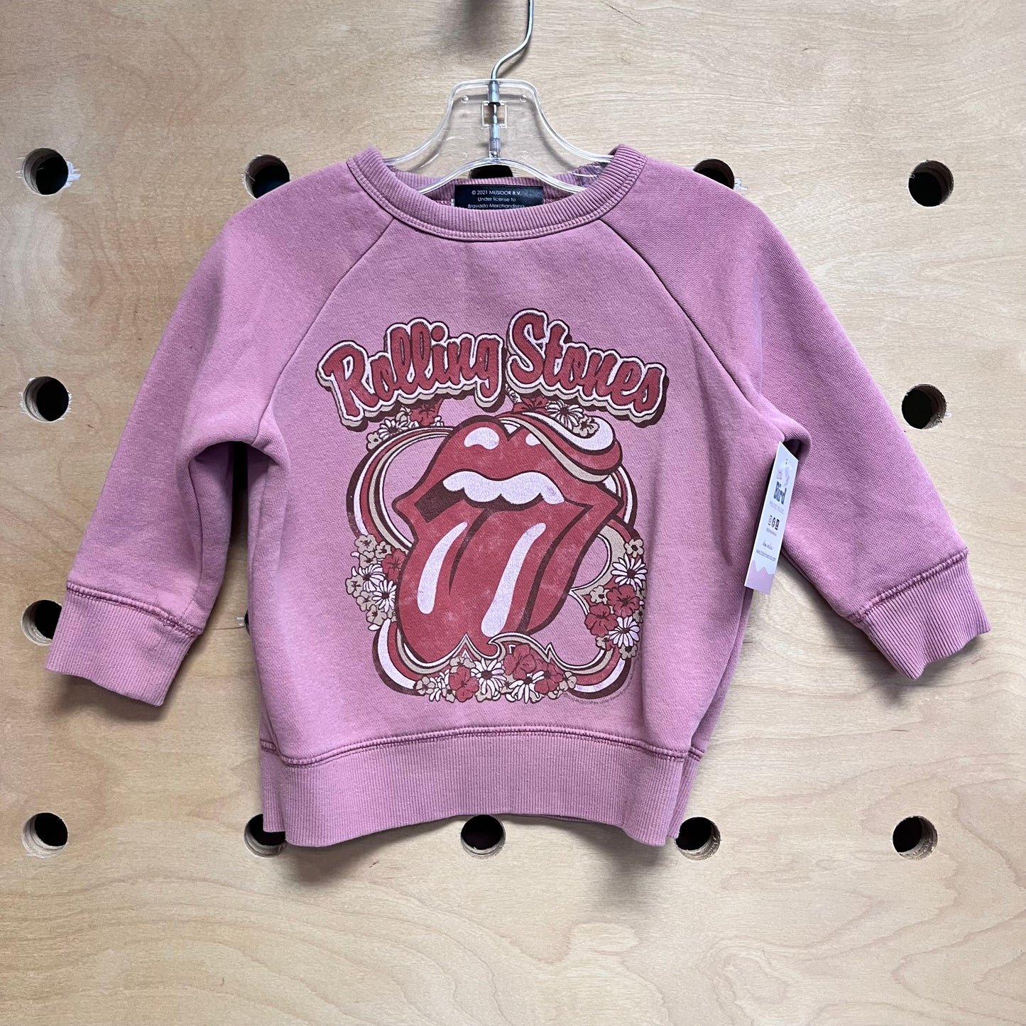 Pink Rolling Stones Pullover