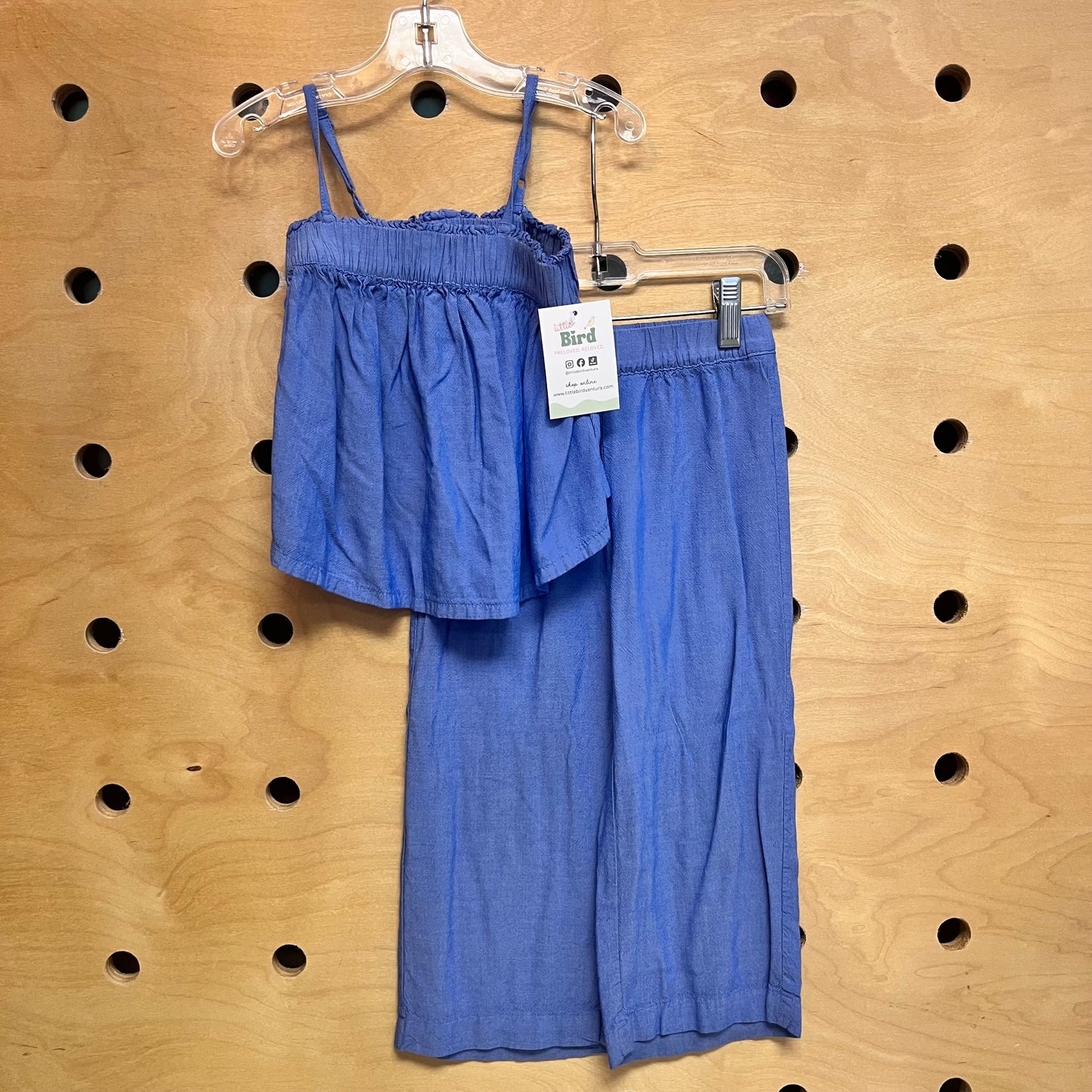 Blue Wide Leg Outfit