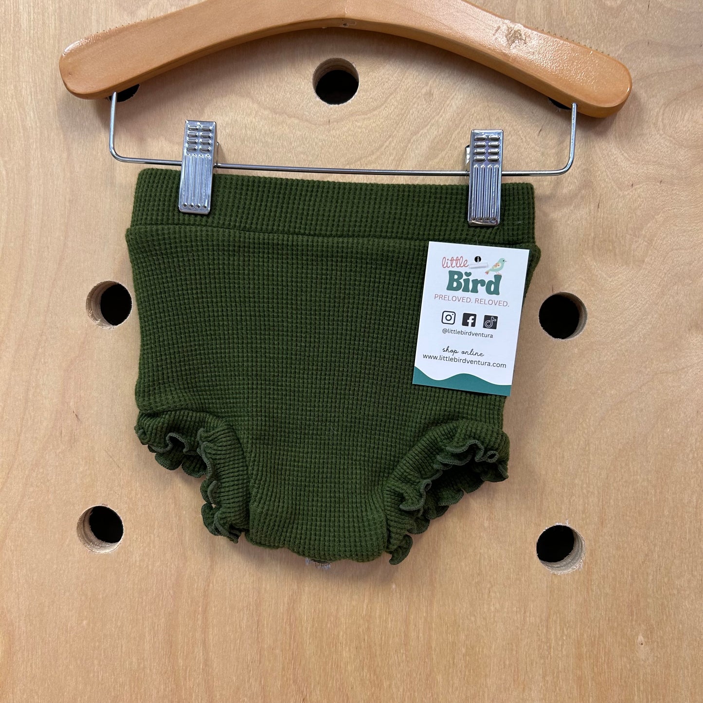 Green Waffle Knit Bloomies