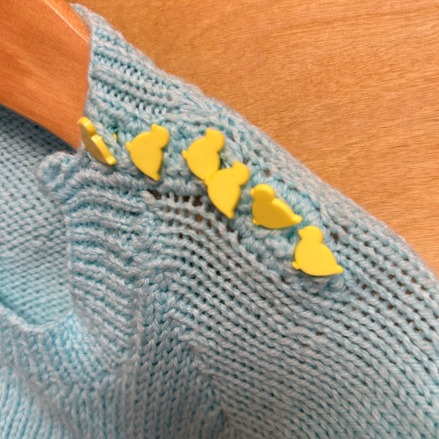 Blue Knit Ducks Sweater