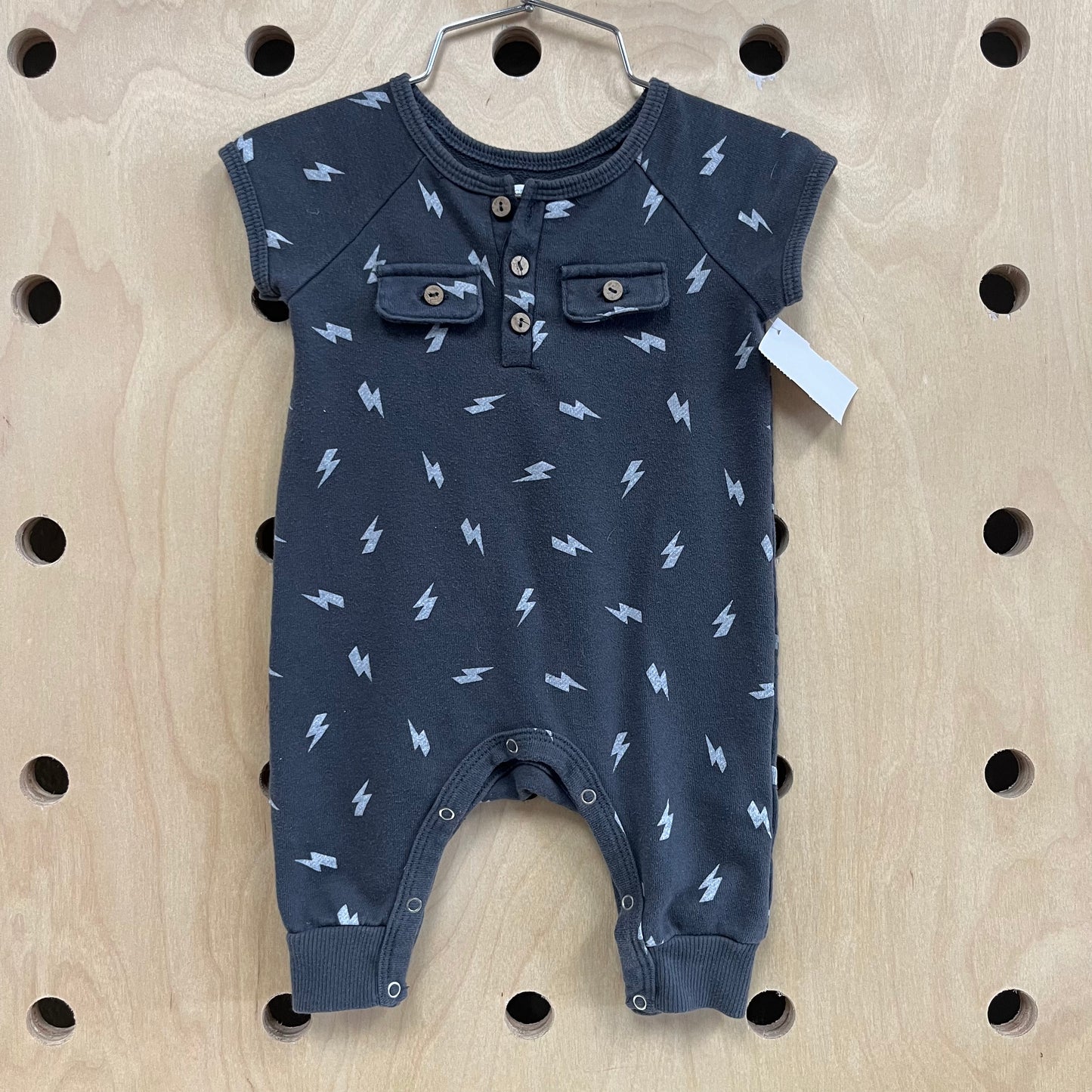 Grey Bolt Romper