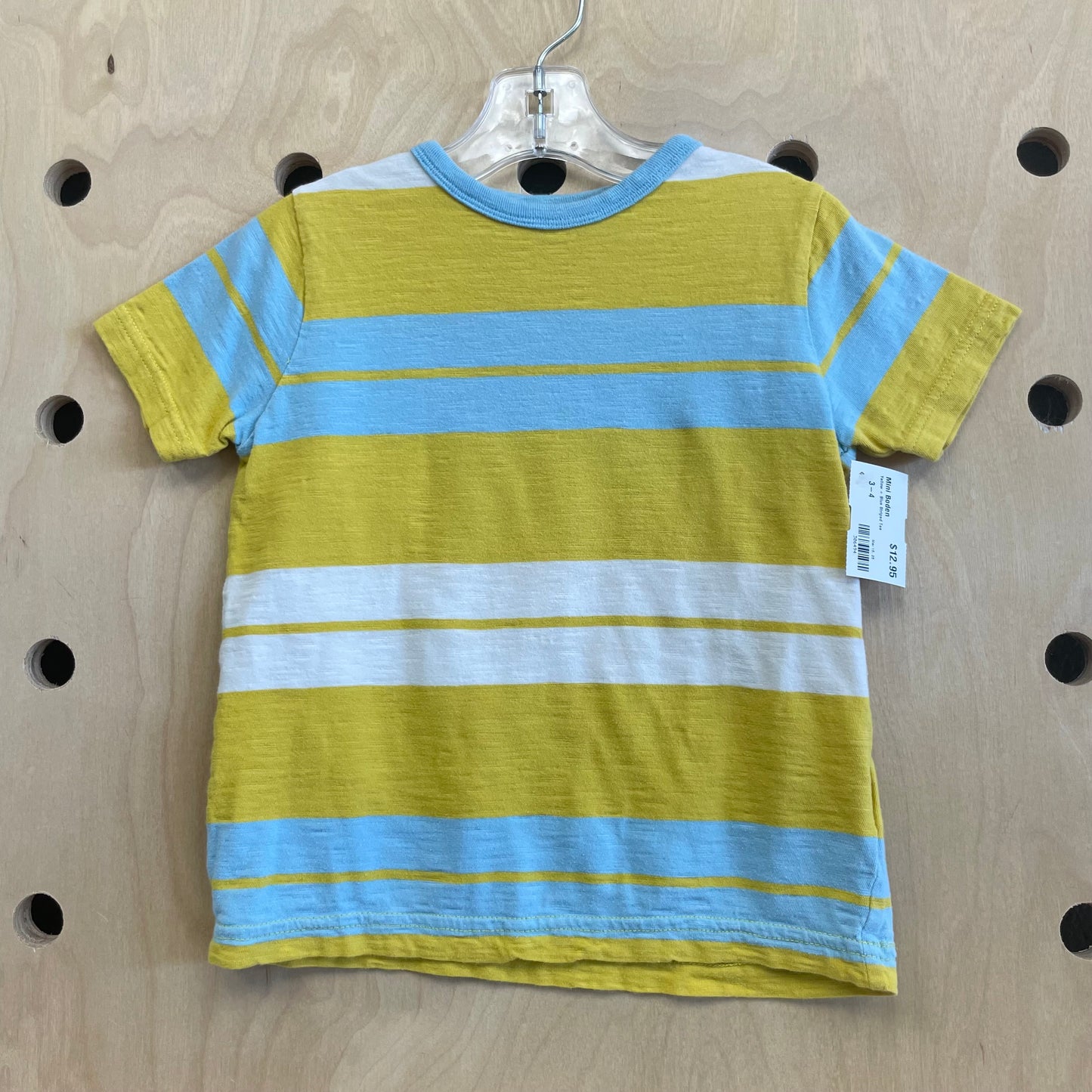 Yellow + Blue Striped Tee