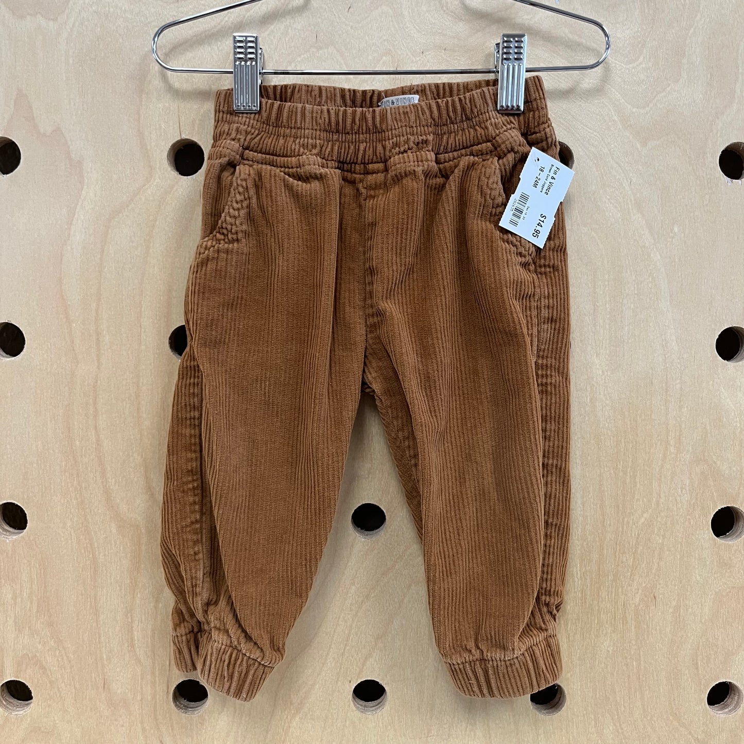 Brown Cord Joggers