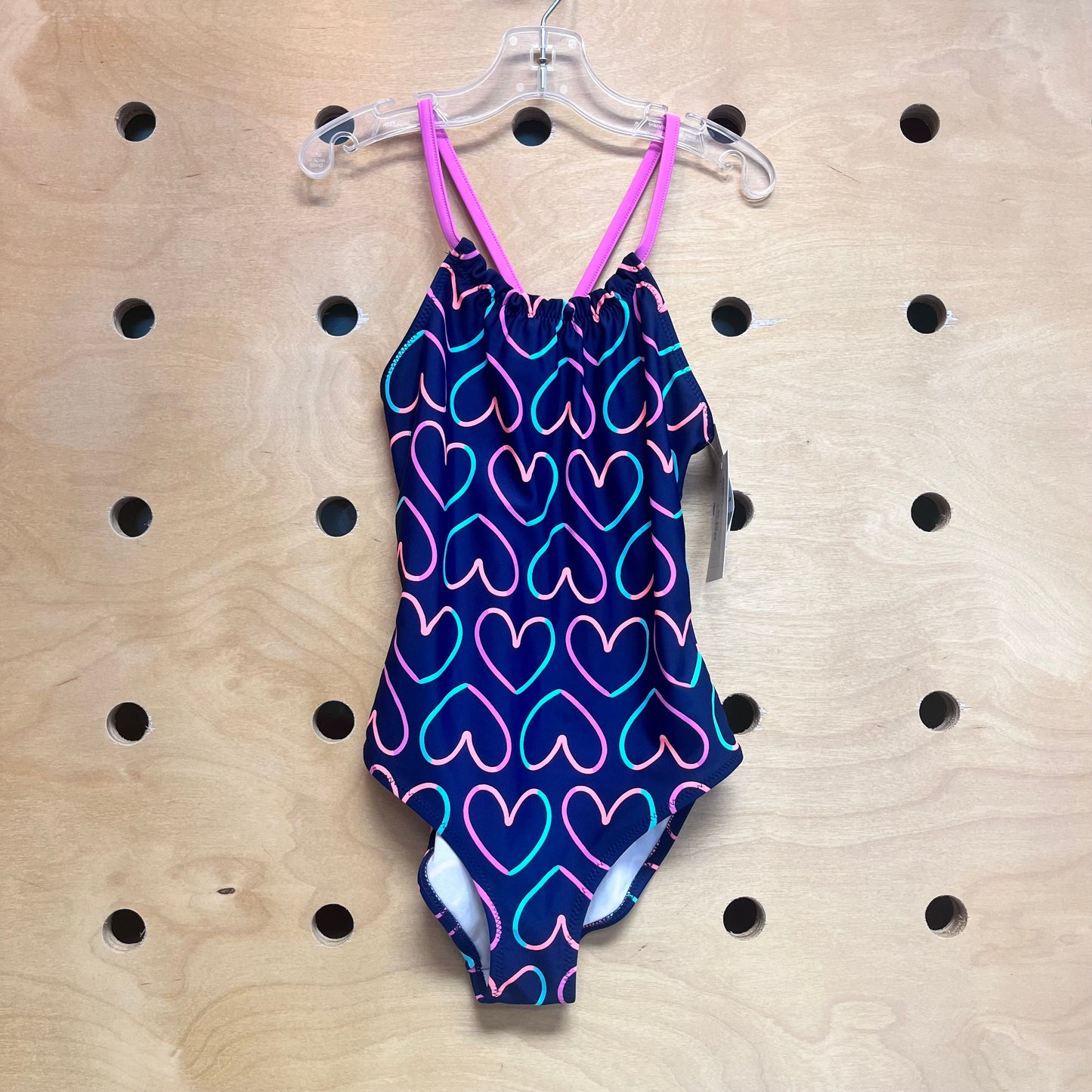 Blue/Purple Hearts Swimsuit NEW!