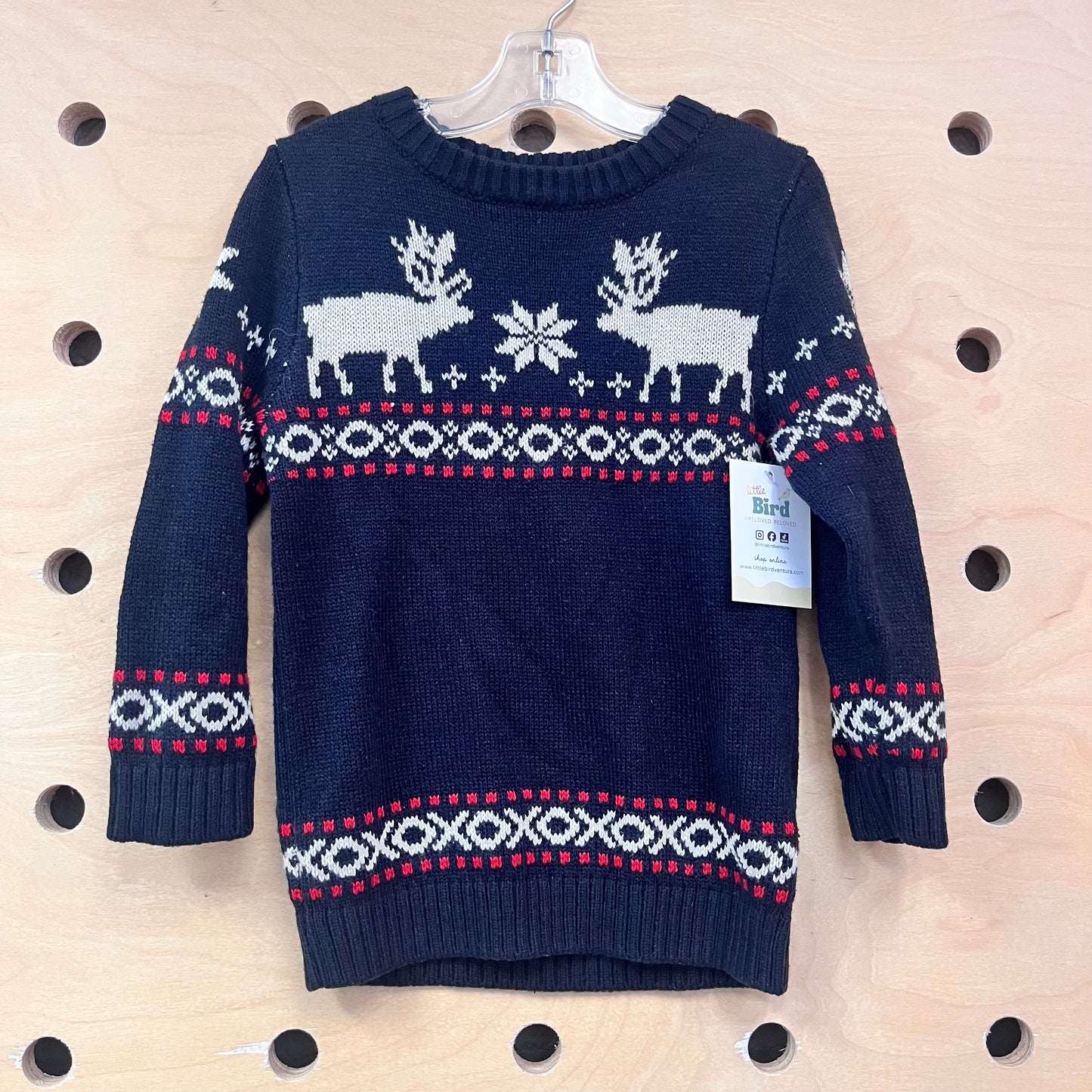 Black Reindeer Sweater
