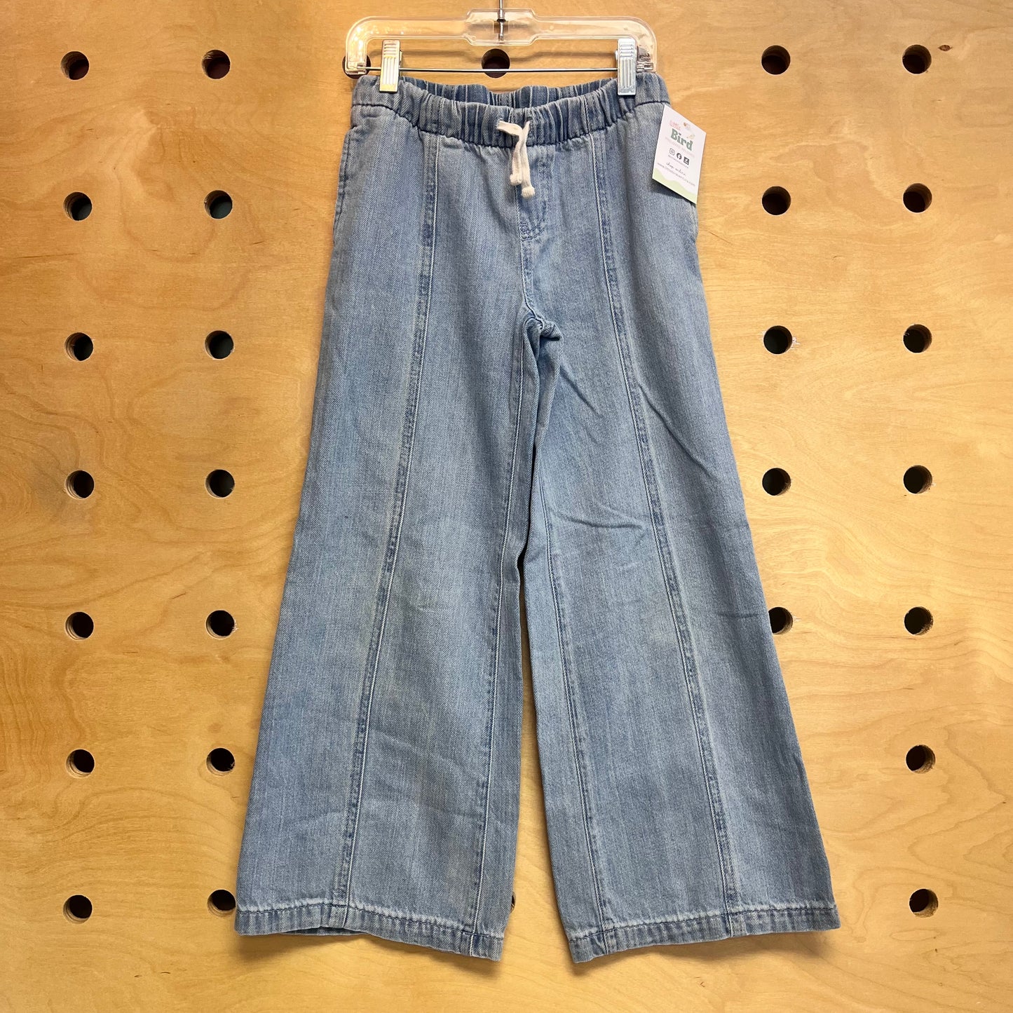 Light Wash Wide Leg Denim Pants