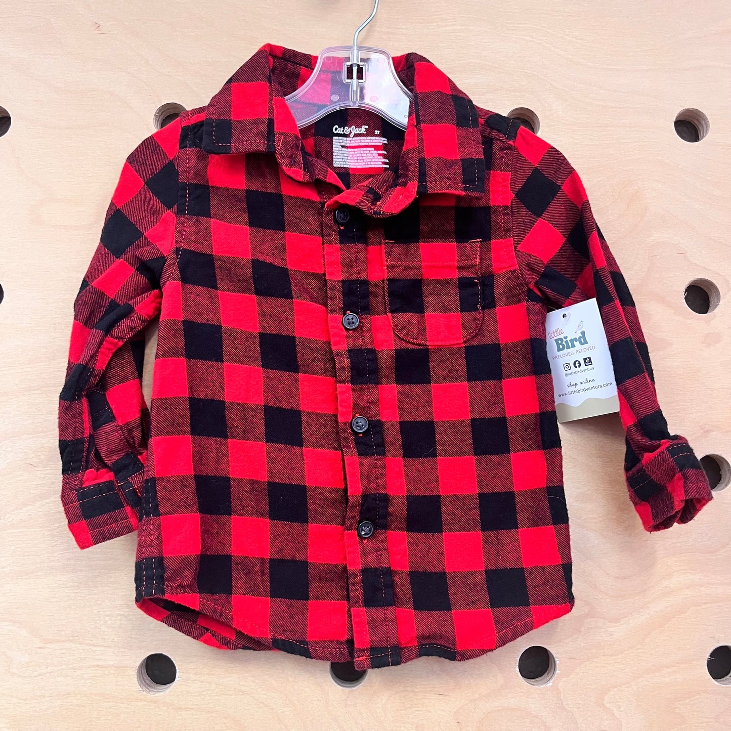 Red/Black Plaid Flannel