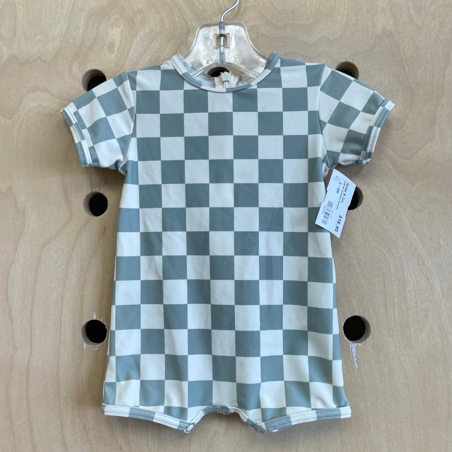 Seafoam Checkered Swimsuit