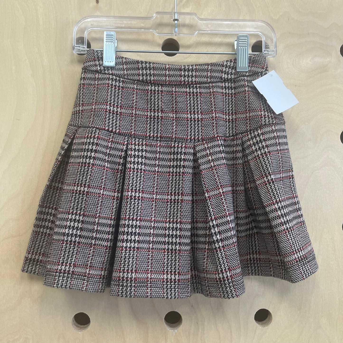 Brown Plaid Skirt