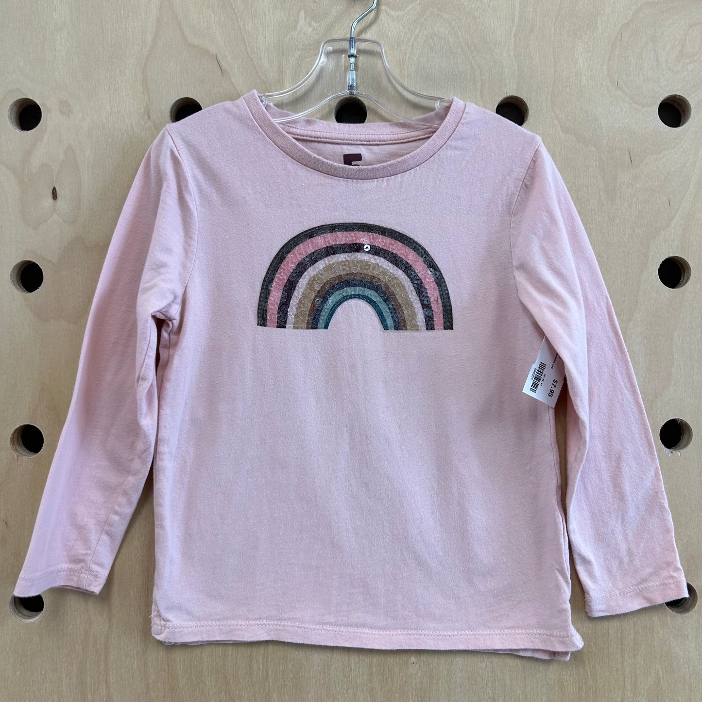 Pink Rainbow Sequins Top