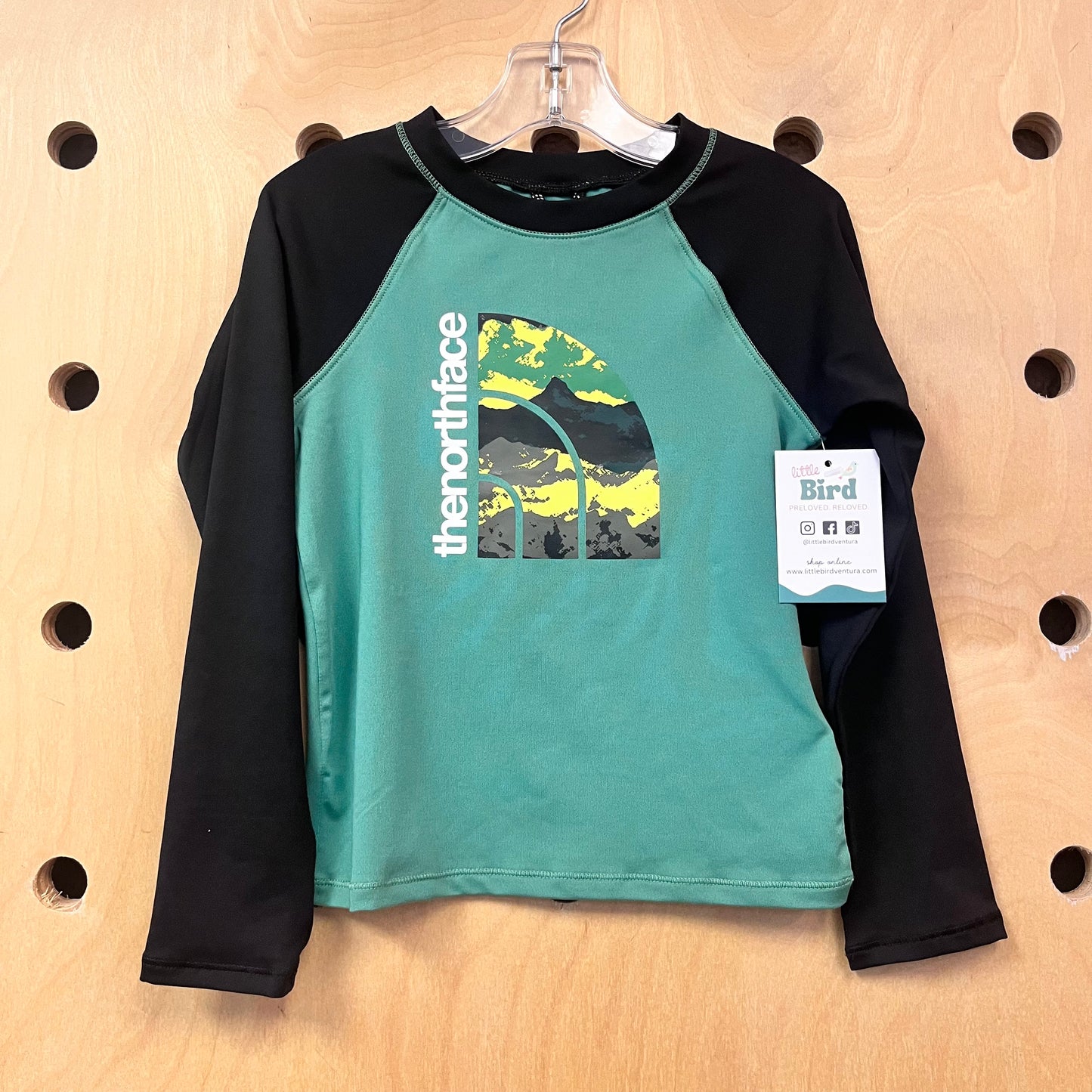 Green + Black Logo Swim Tee