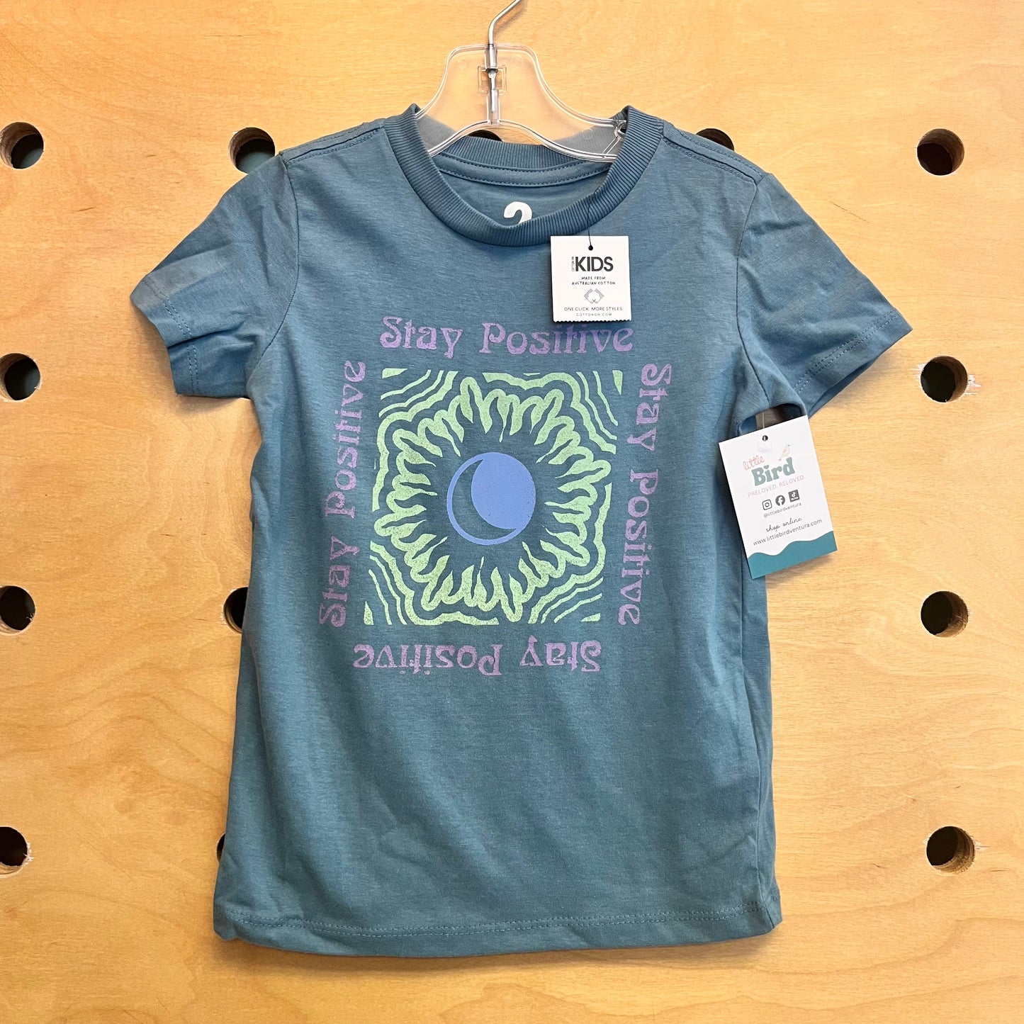 Teal Stay Positive Tee NEW!