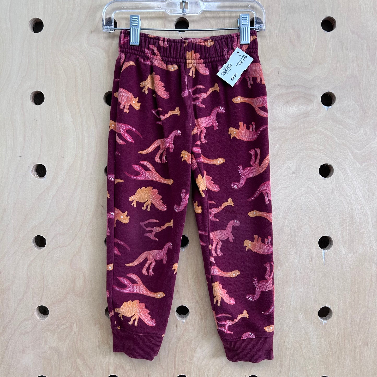 Burgundy Dino Joggers