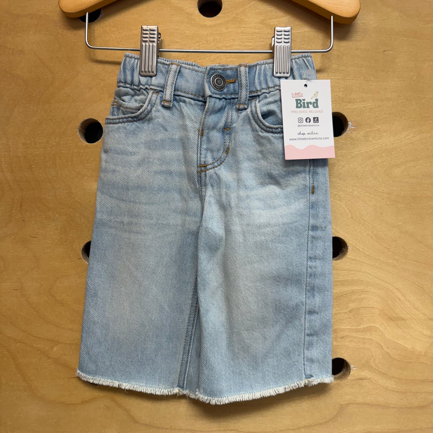 Light Wash Straight Denim