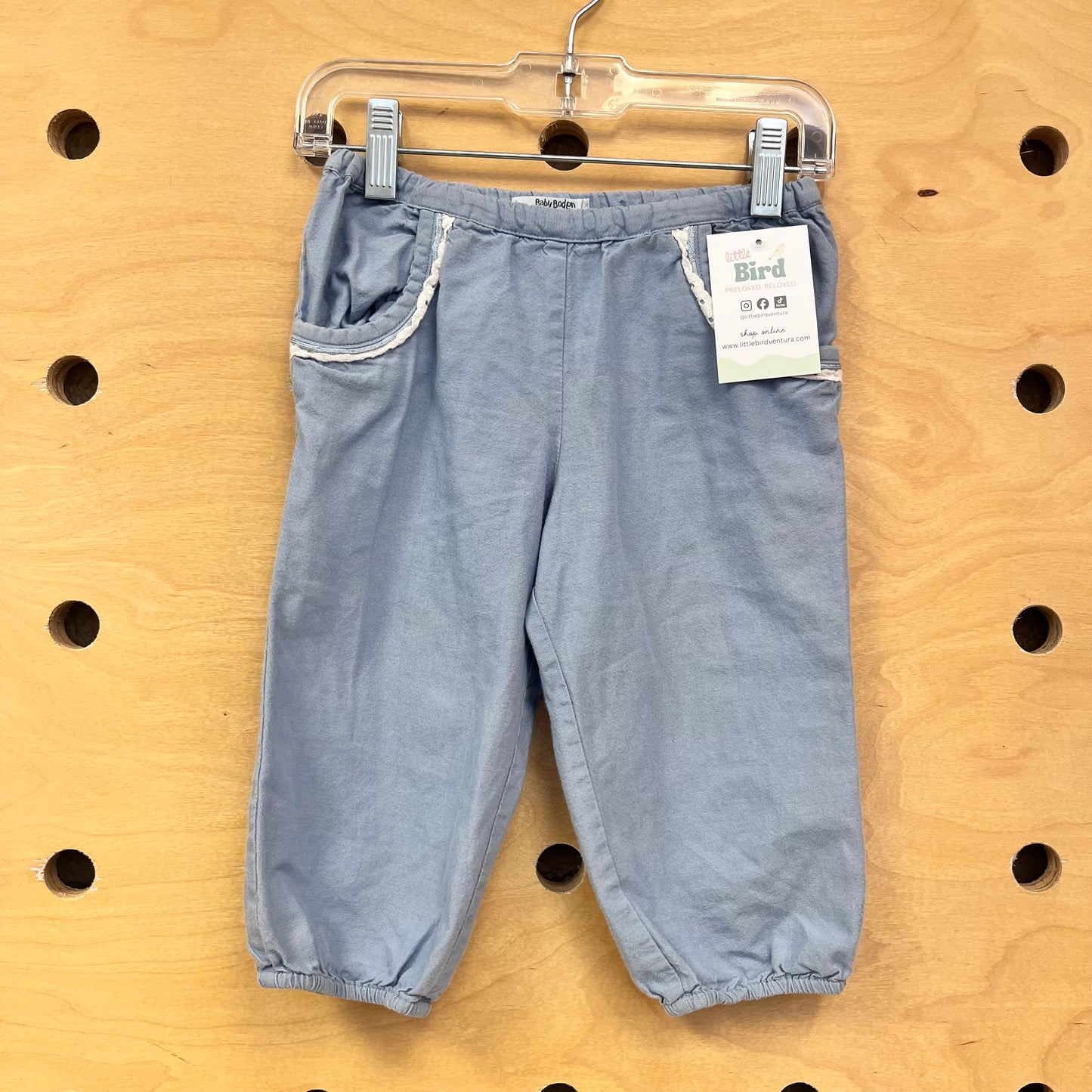 Chambray & Lace Joggers