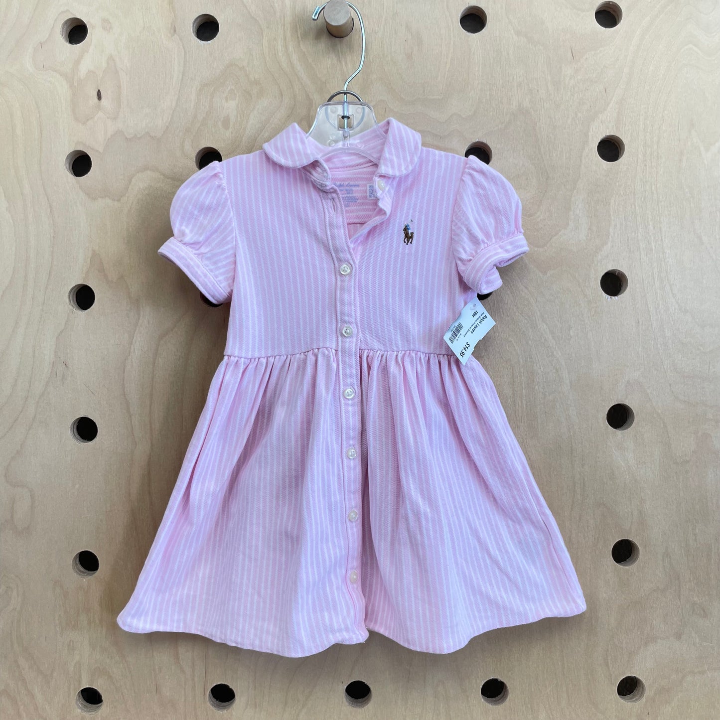 Pink Striped Dress w/ Bloomers