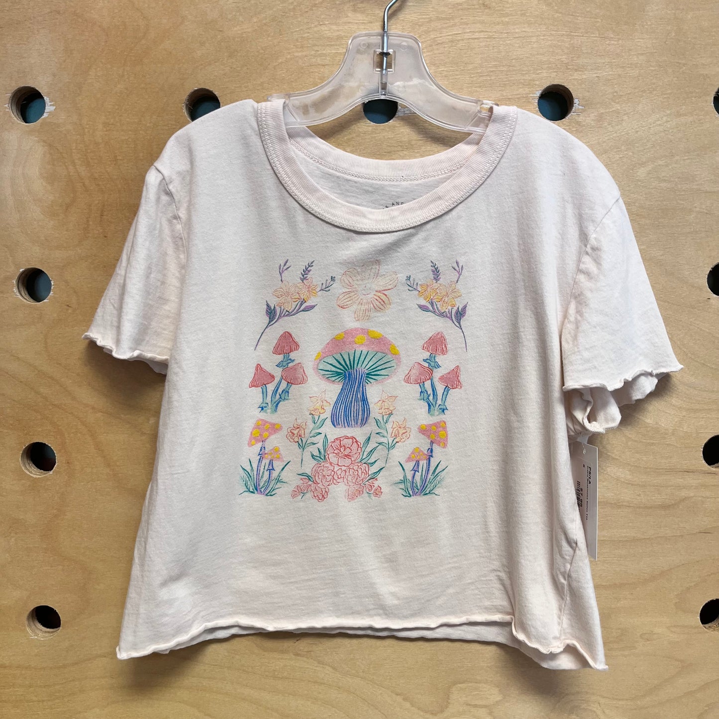 Cream Mushrooms Cotton Tee