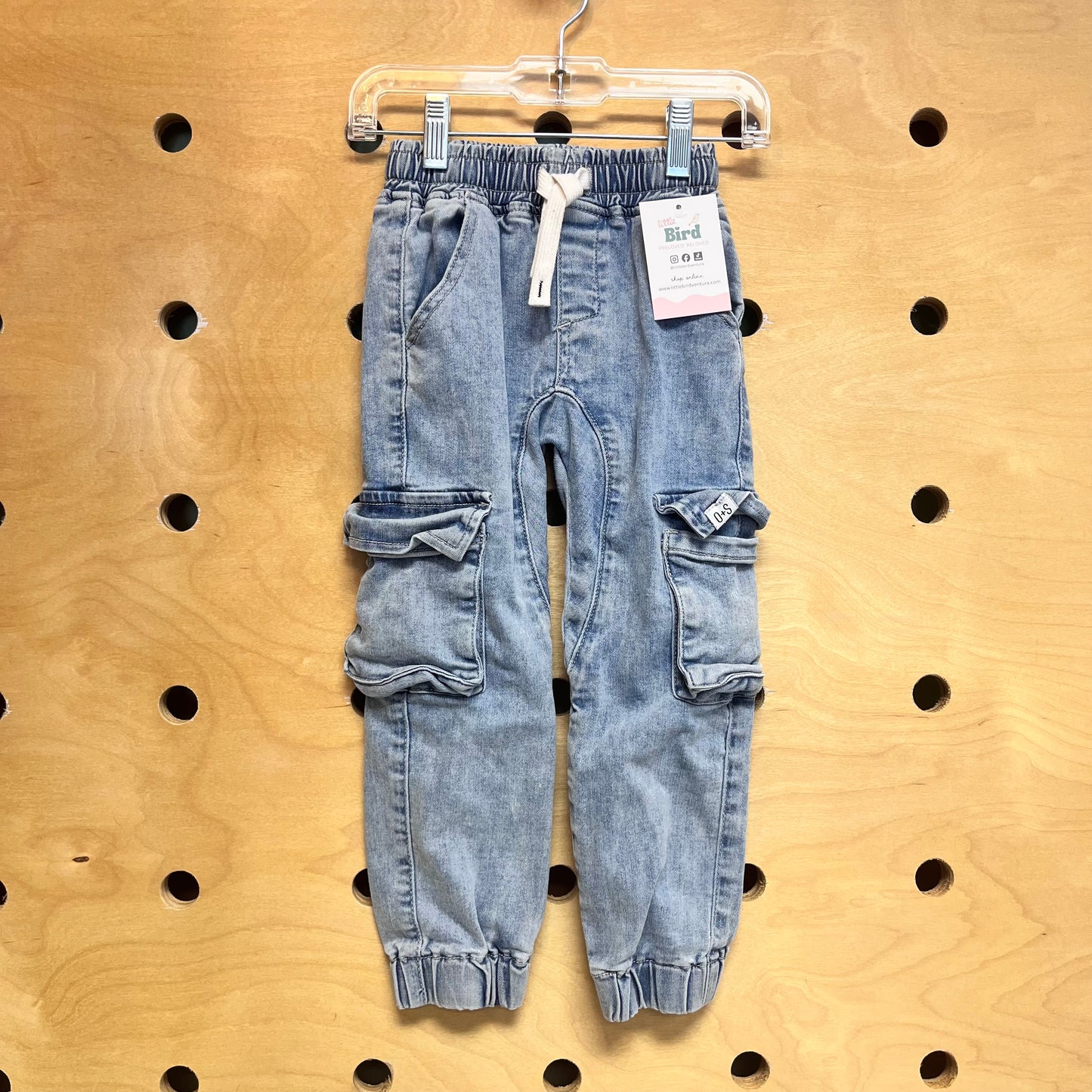 Drawstring Denim Joggers