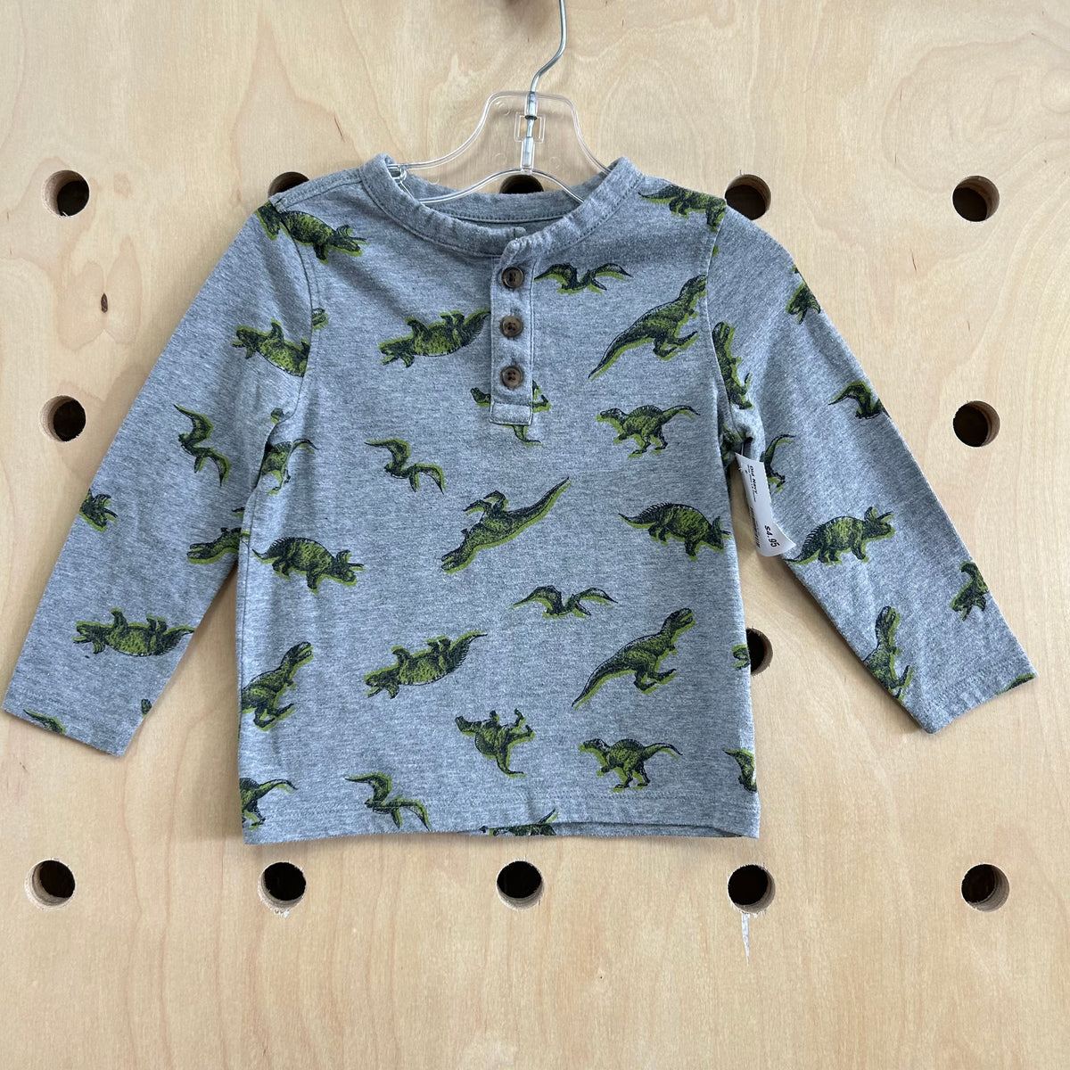 Grey Dino LS Henley