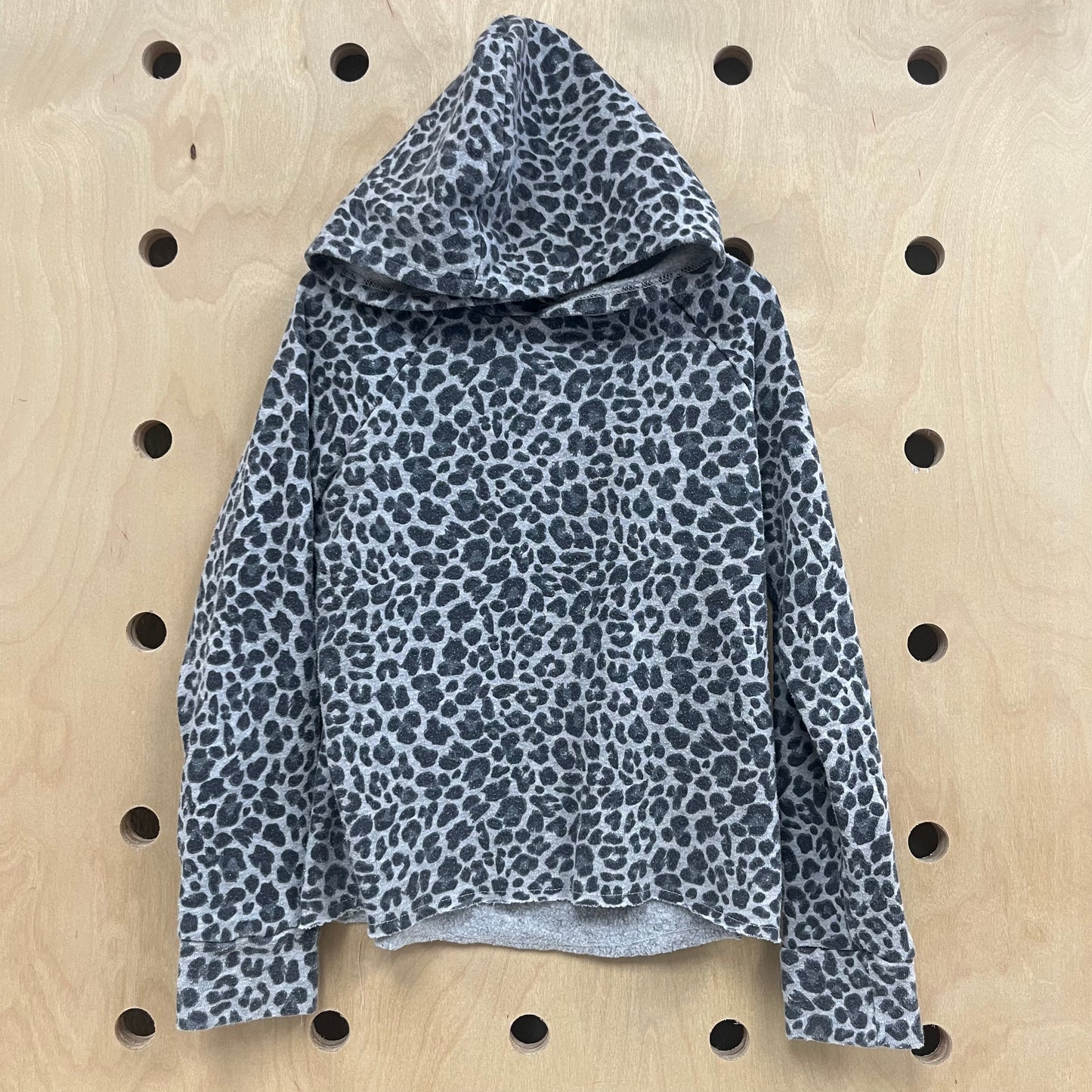 Grey Animal Print Hoodie