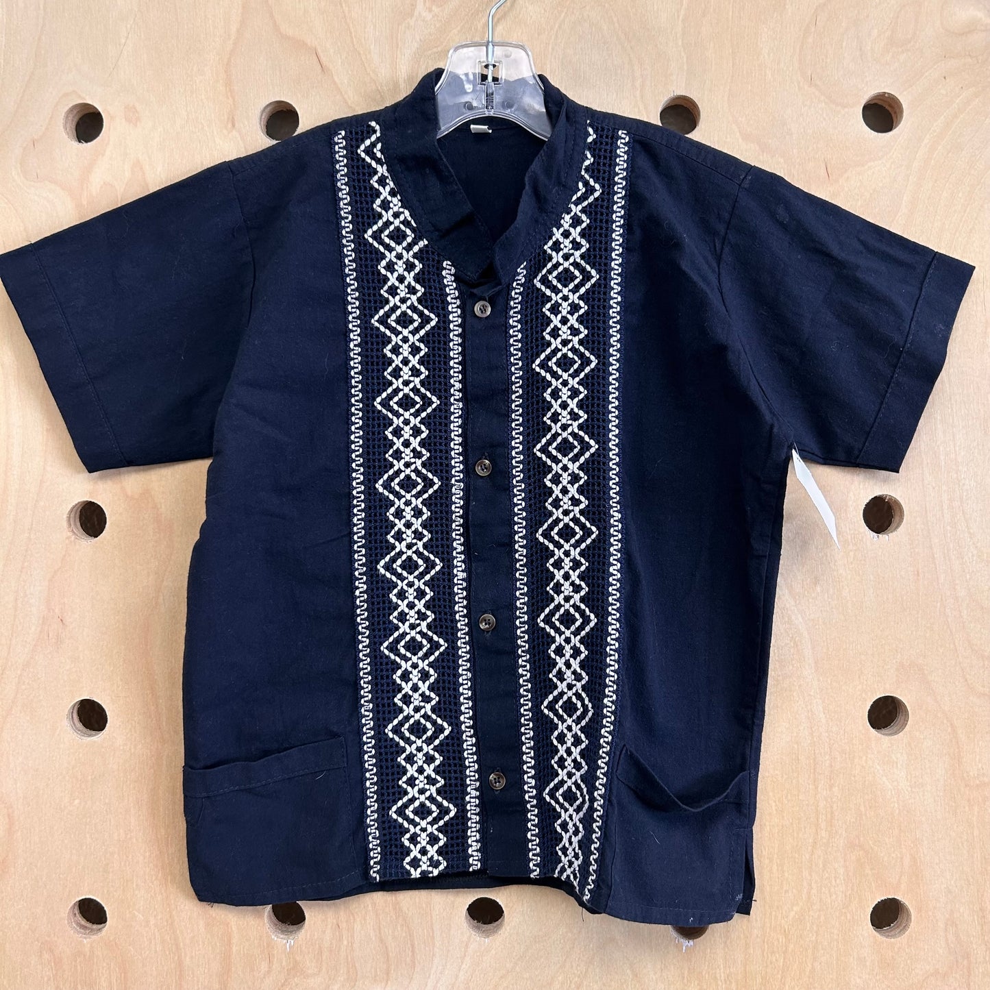 Black Embroidered Shirt