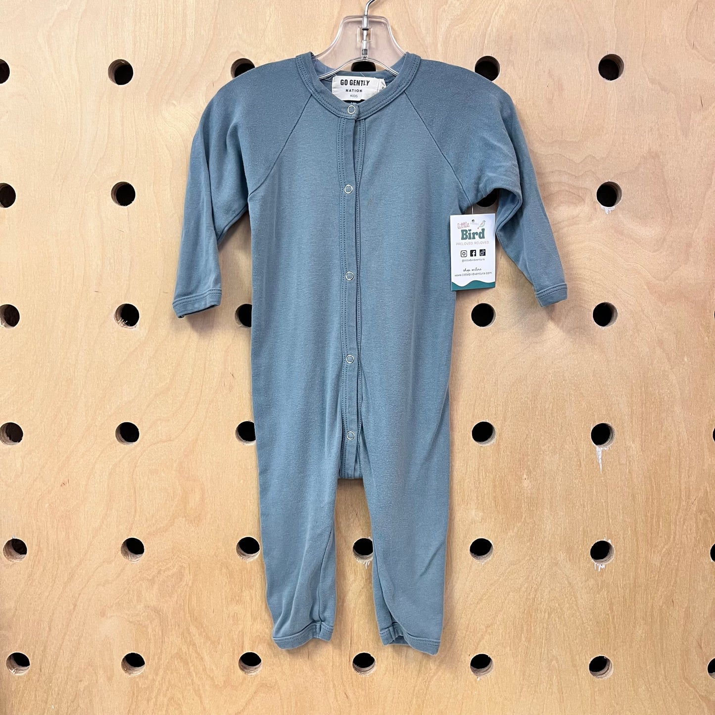 Slate Blue Snap Pajamas
