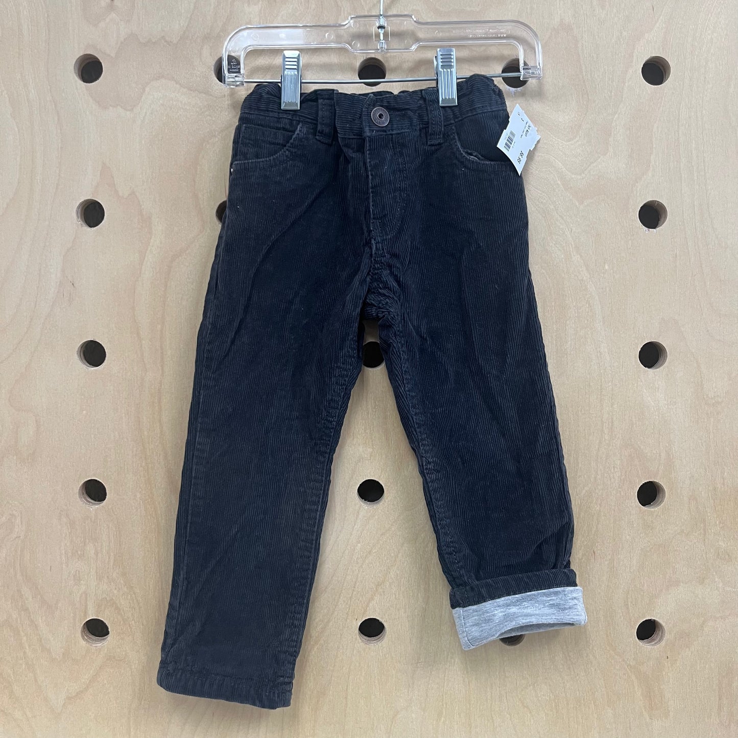 Black Cord Lined Pants