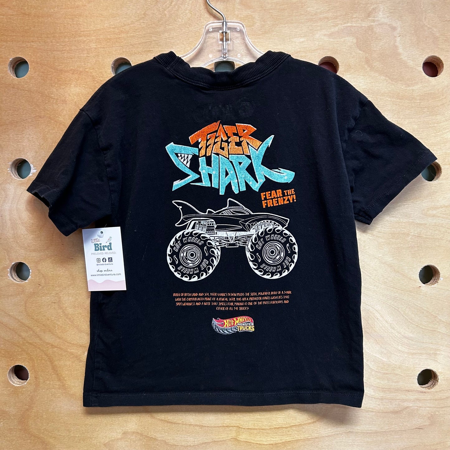Black 'Tiger Shark' Hot Wheels Tee