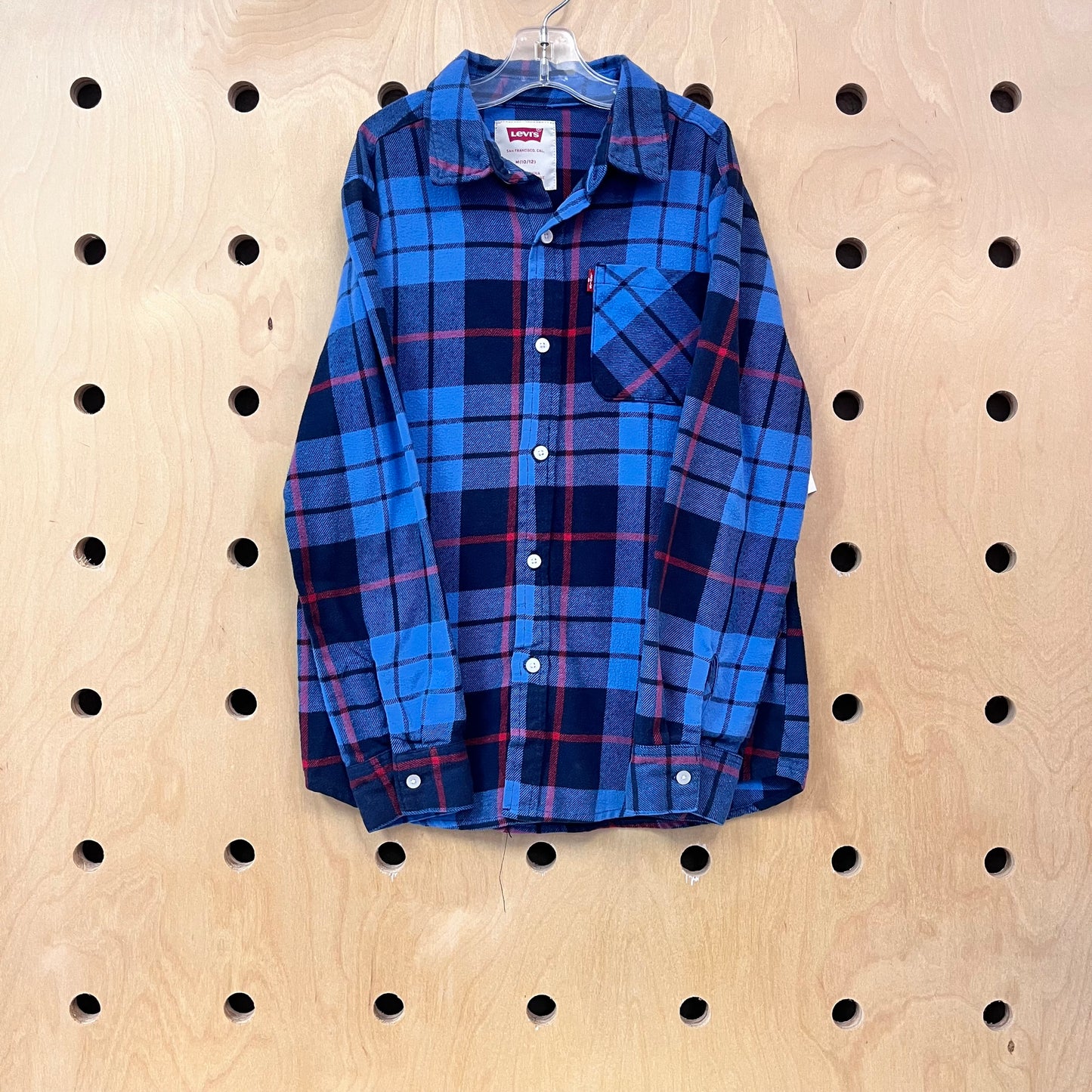 Blue + Red Plaid Flannel
