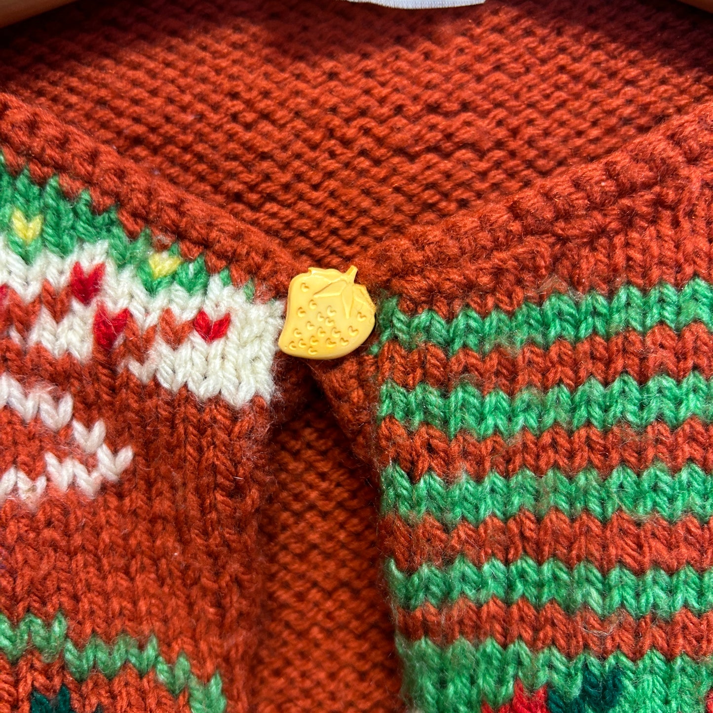 Rust Farm Knit Sweater