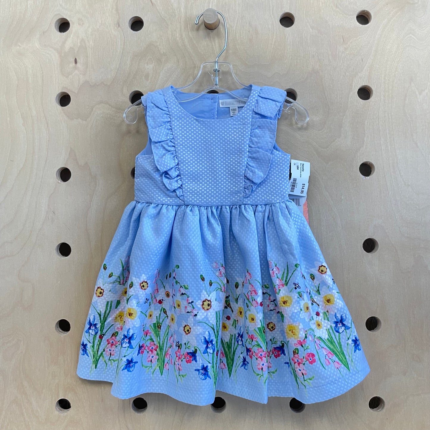 Blue Floral Dress NEW!
