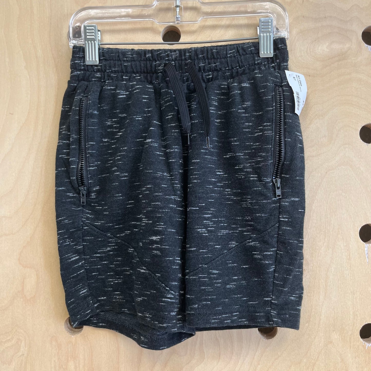 Black Heathered Shorts