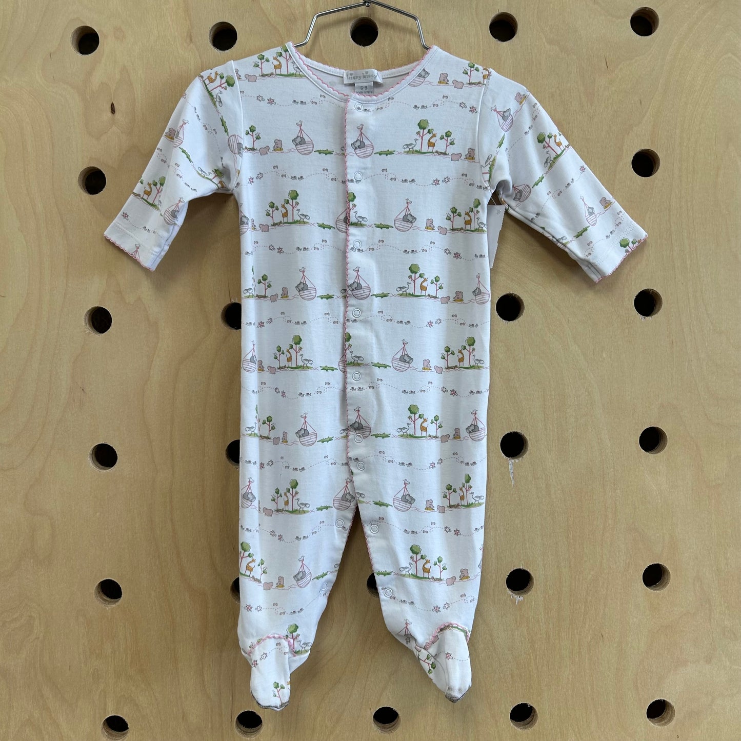 Pink Animals Snap Footies