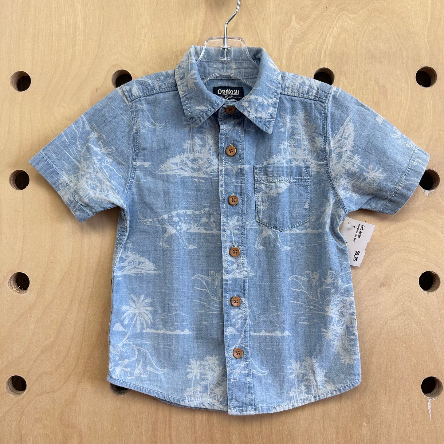 Blue Denim Dino Shirt