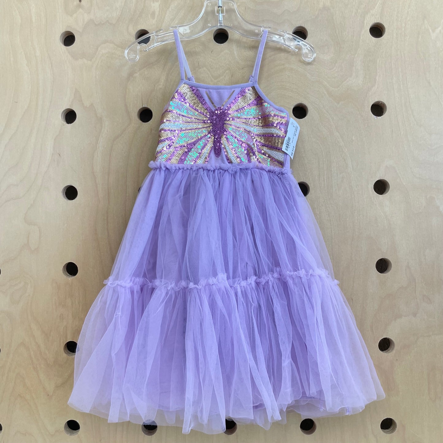 Lavender Butterfly Tulle Dress