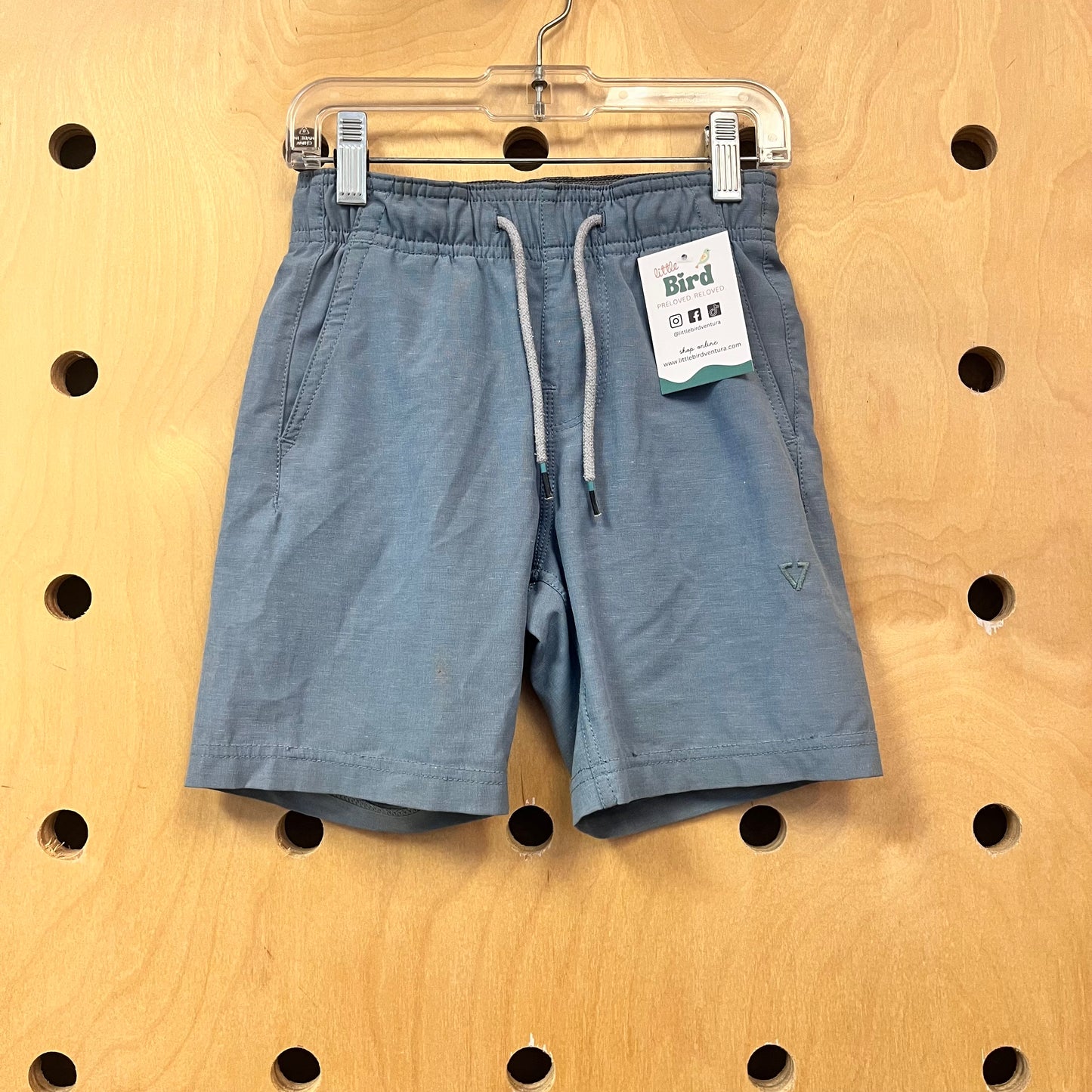 Blue Drawstring Shorts