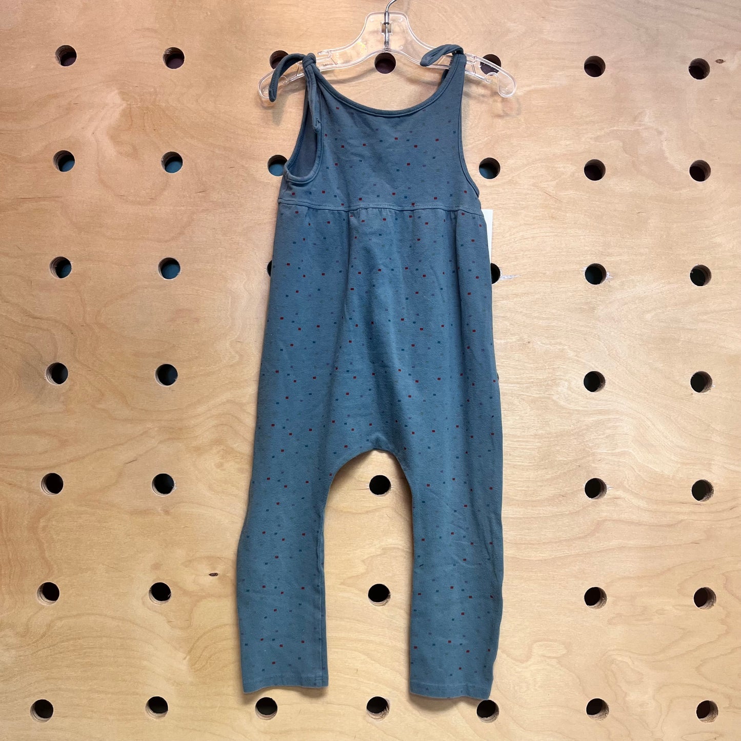 Green Squares Romper