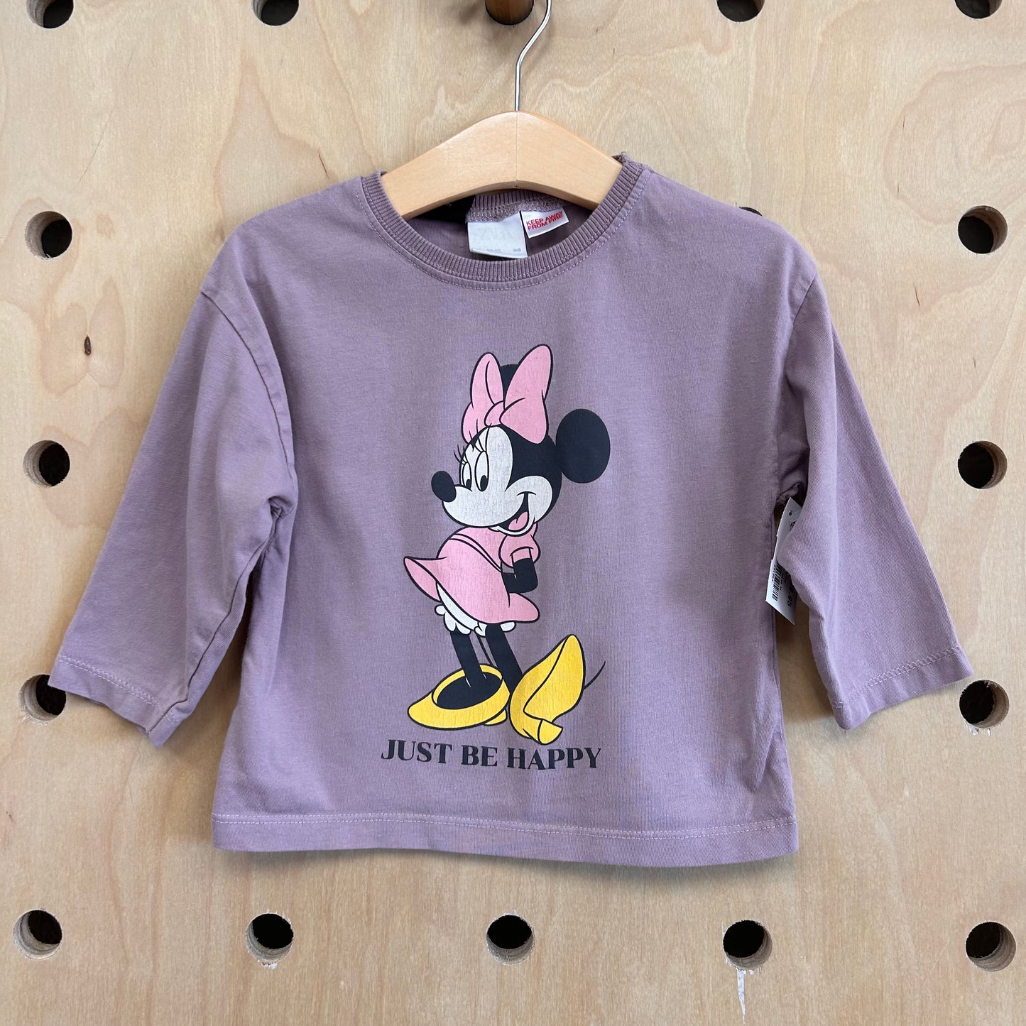 Lavender Just Be Happy Minnie Tee