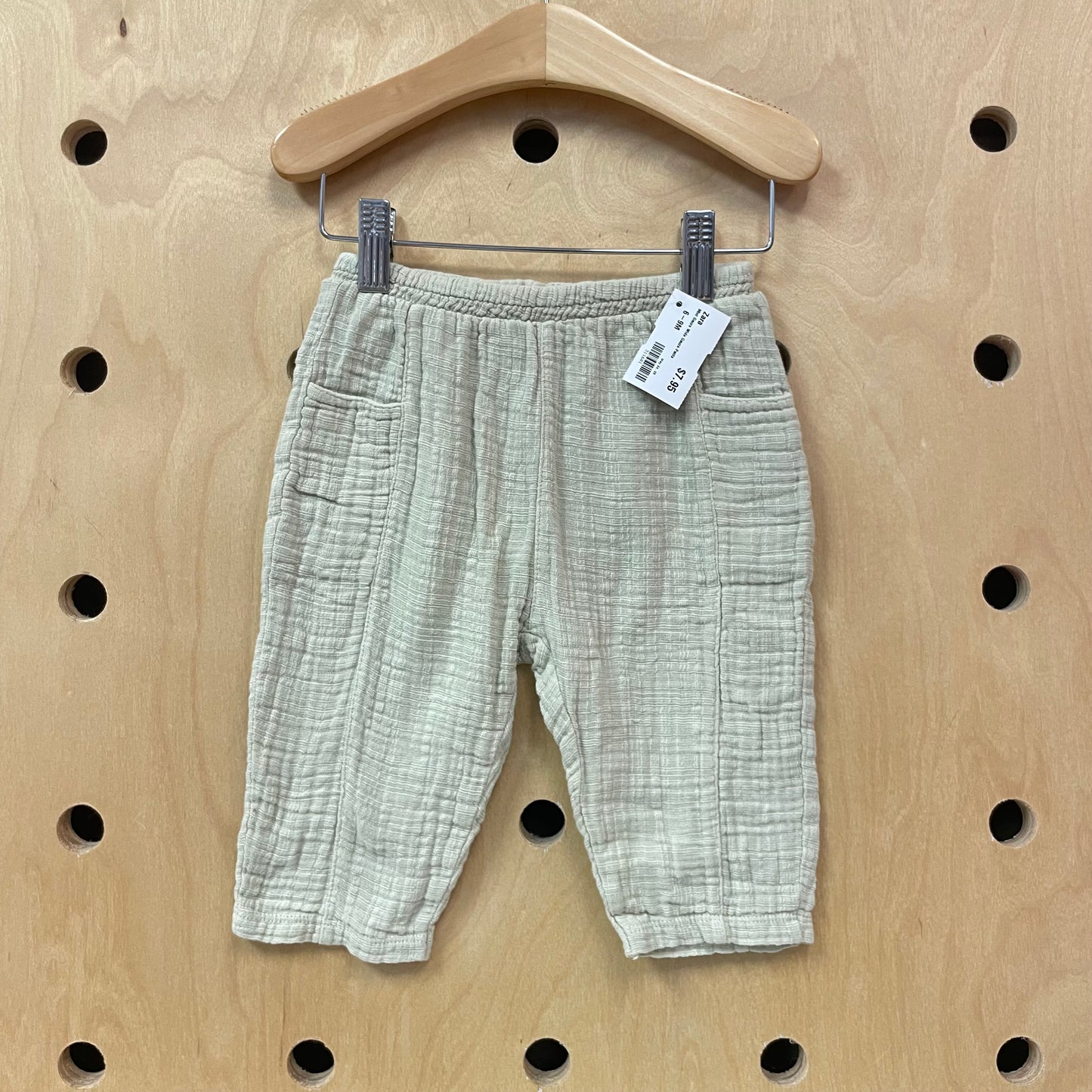 Mint Gauze Wide Gauze Pants