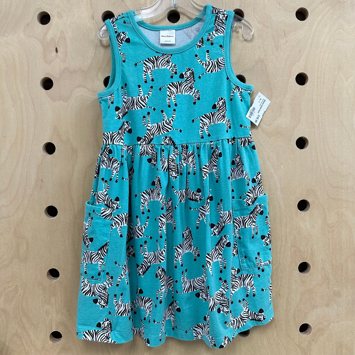 Teal Zebra Dress
