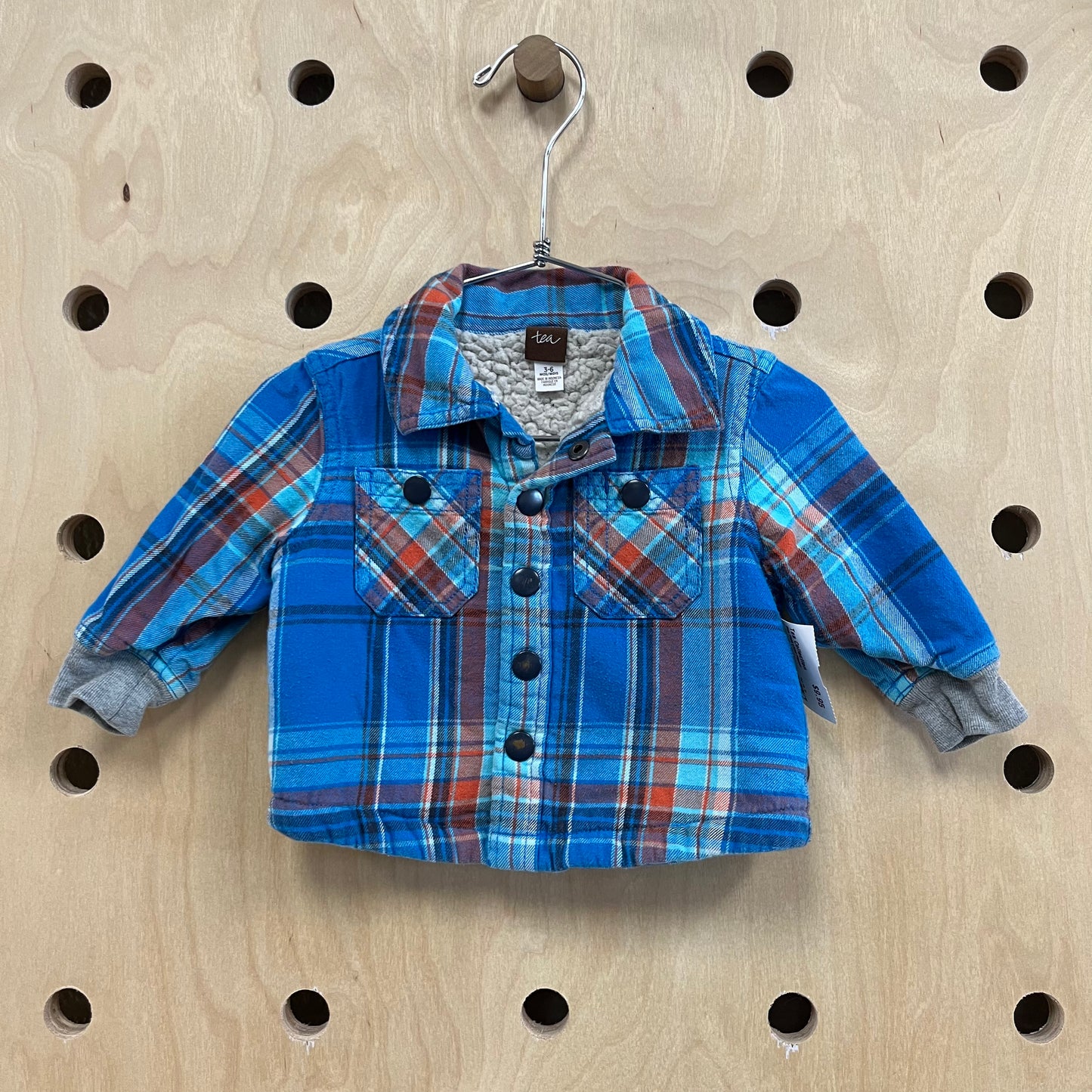 Blue Plaid Lined Flannel
