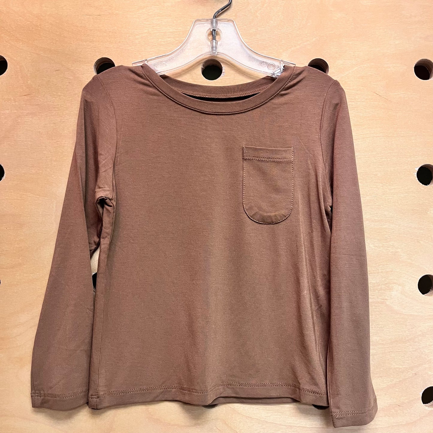 Brown Bamboo Pocket LS NEW!