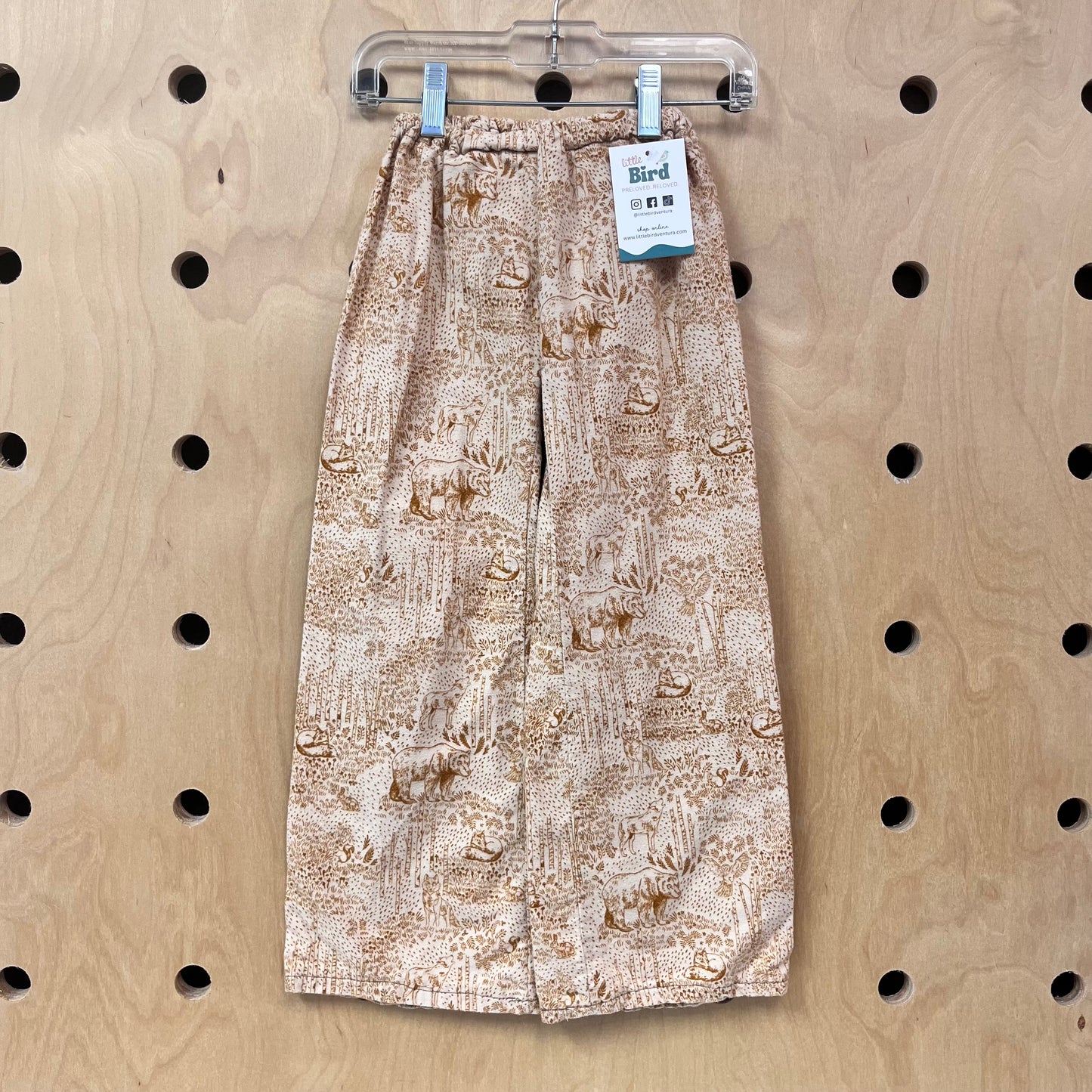 Tan Woodland Flannel Lounge Pants