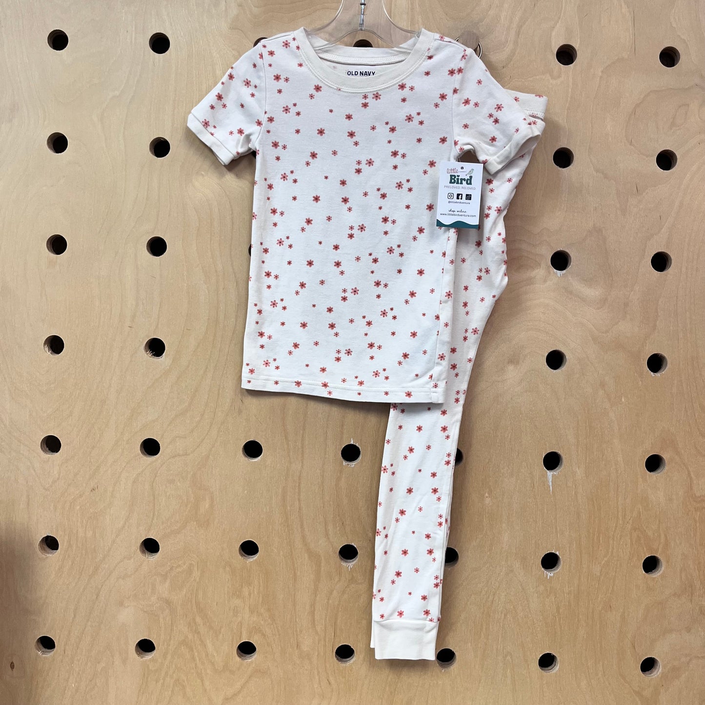 Cream + Orange Floral Pajamas