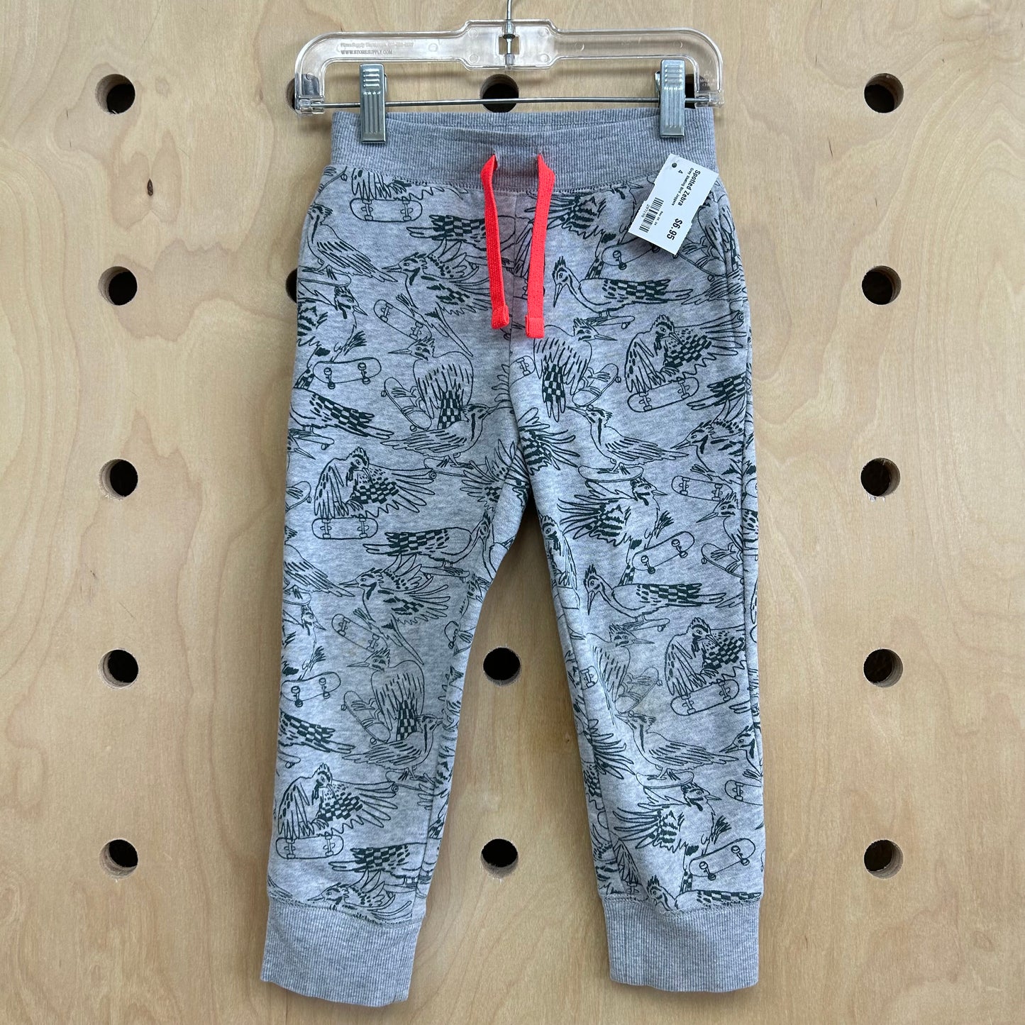 Grey Skating Bird Joggers